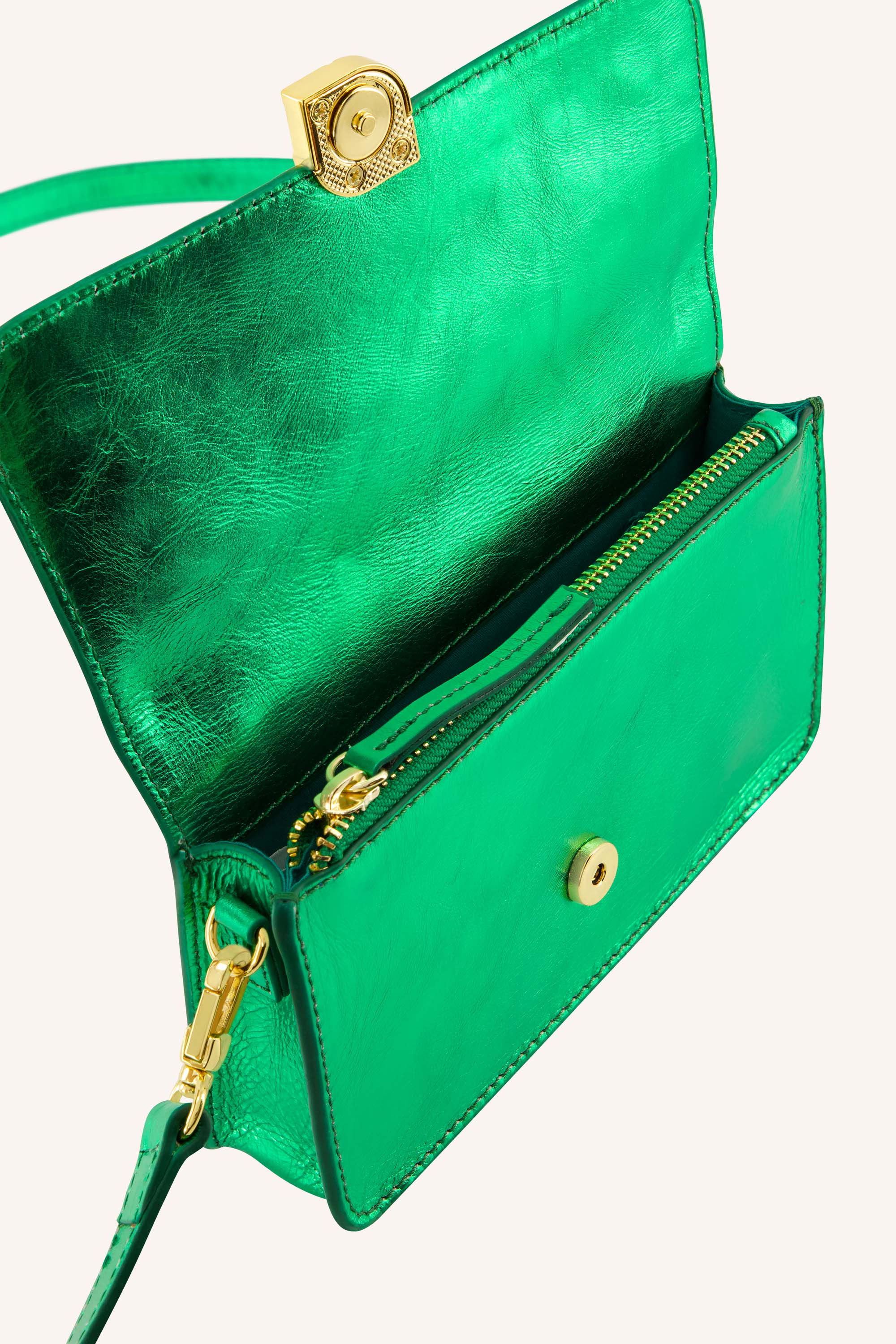 loua gloss bag | electric green - Image 4