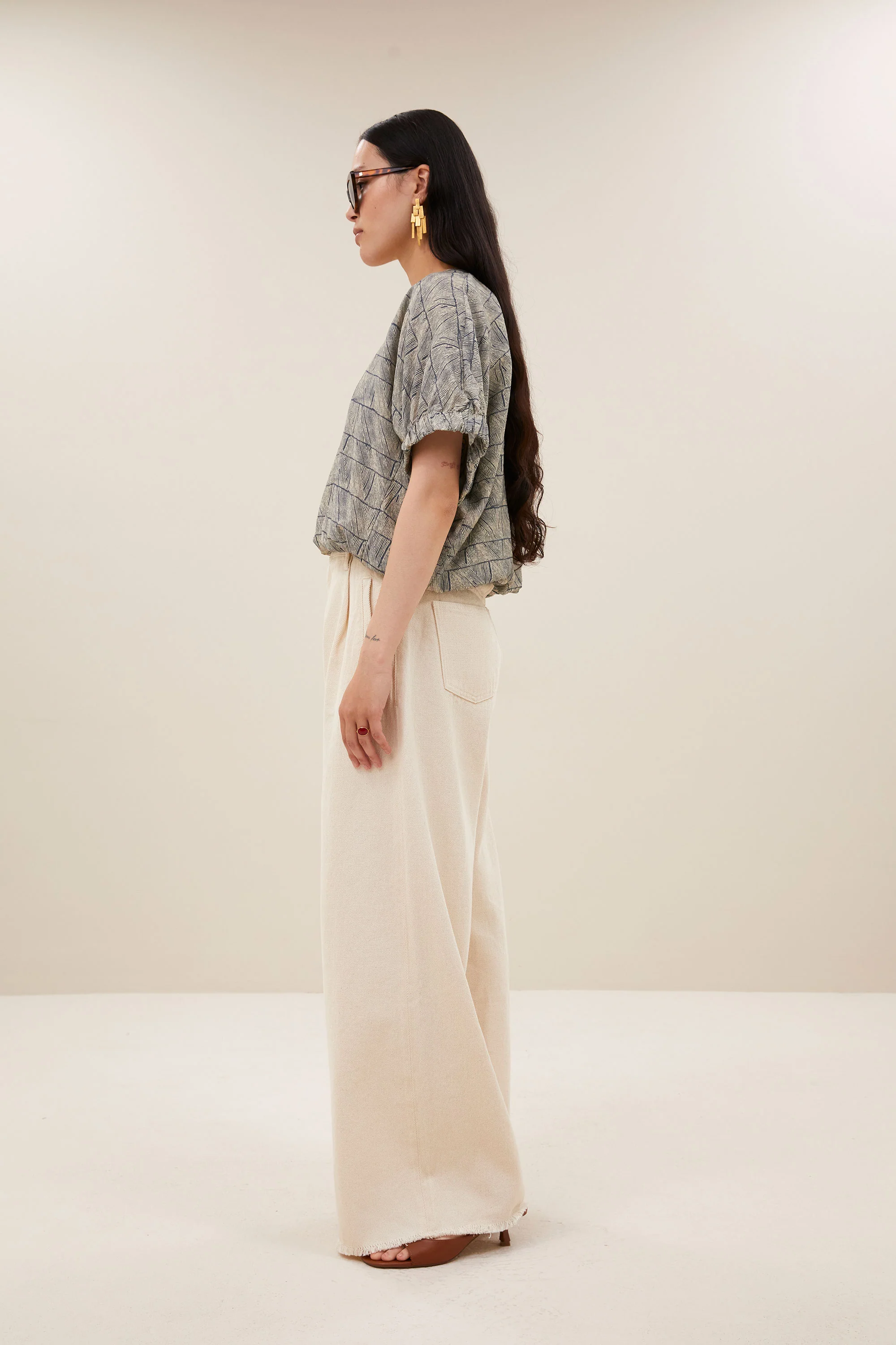 lux grain jeans | raw white - Image 3