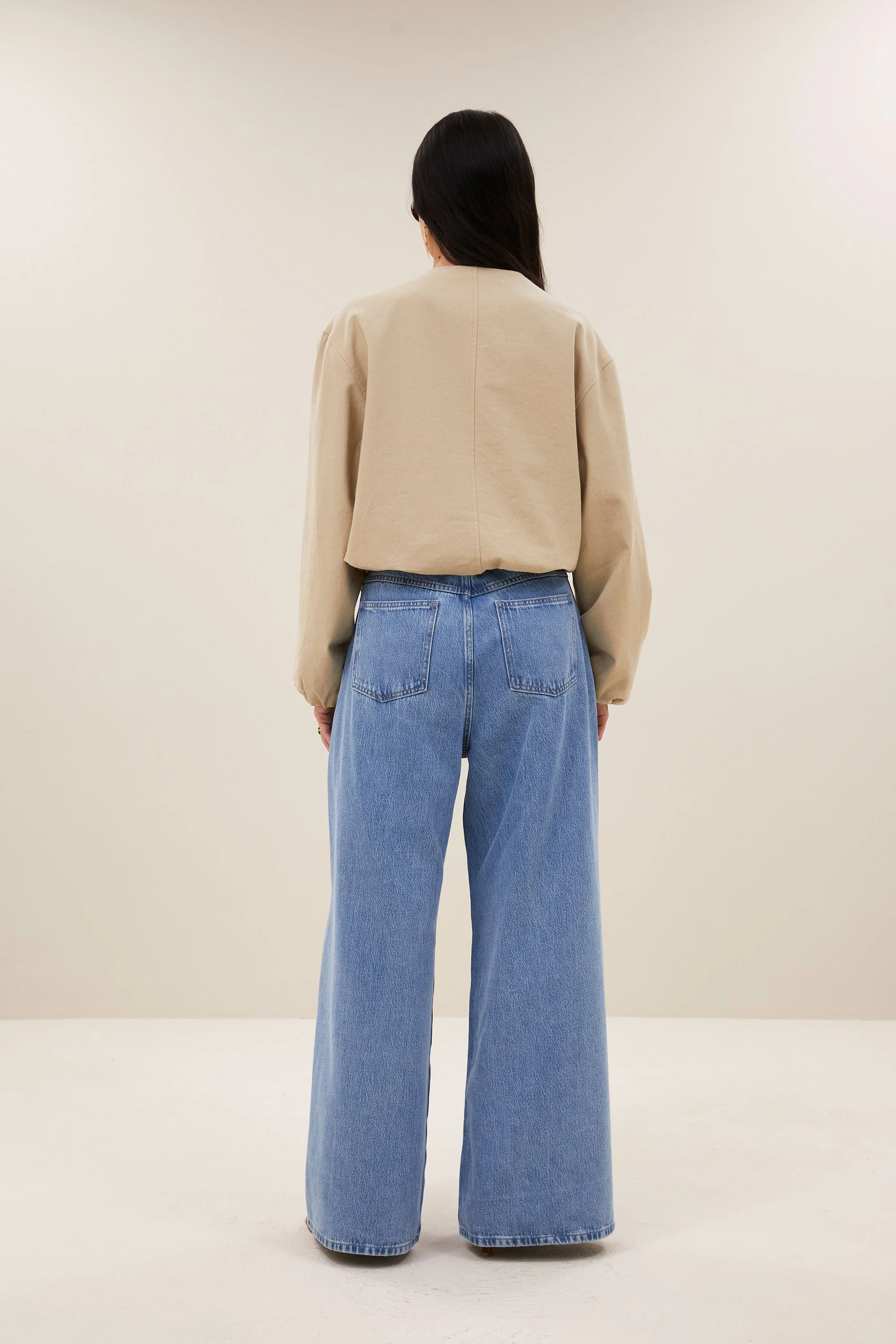 maggie canvas jacket | dark sand - Image 5
