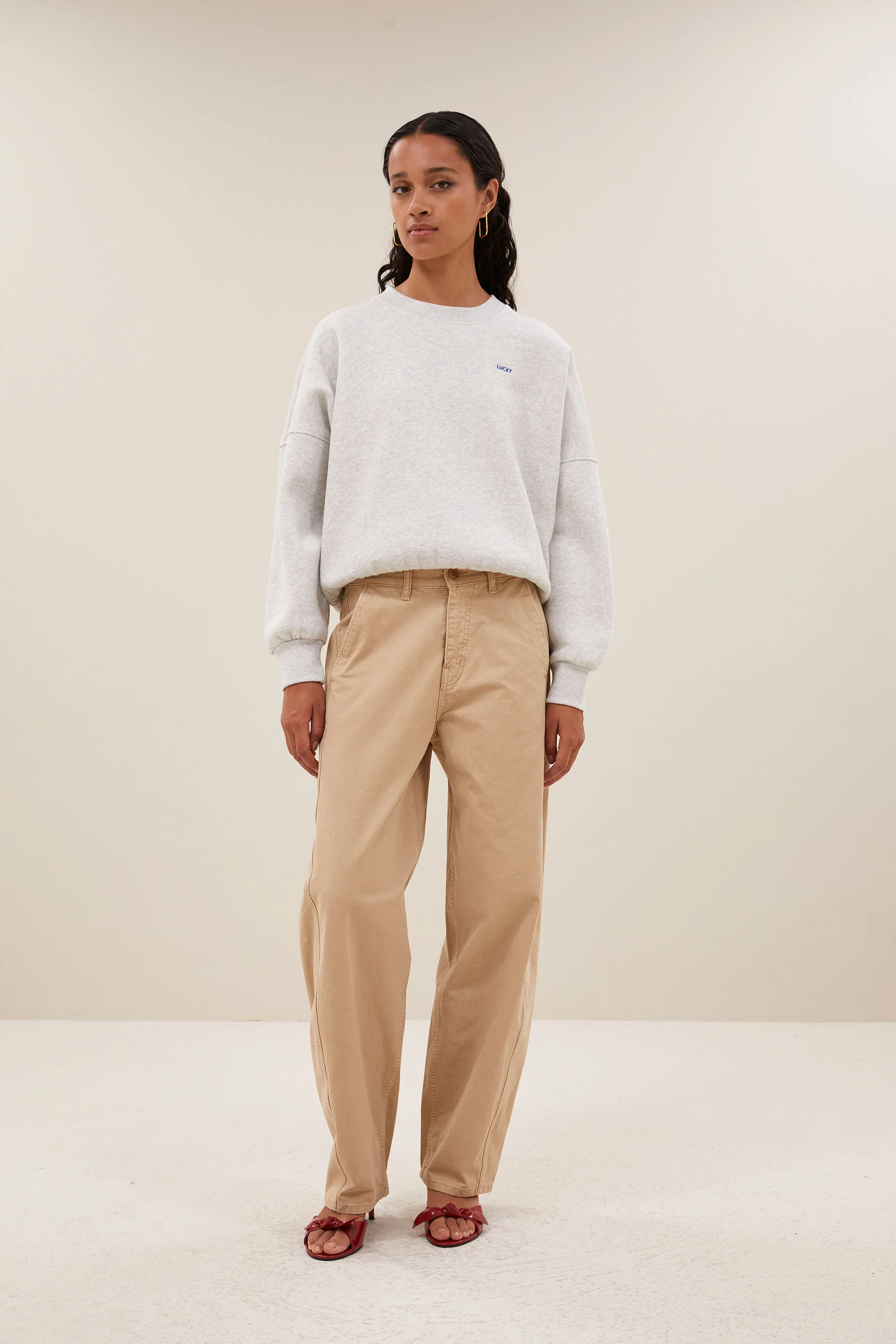 malyn grey sweater | light grey melee - Image 3