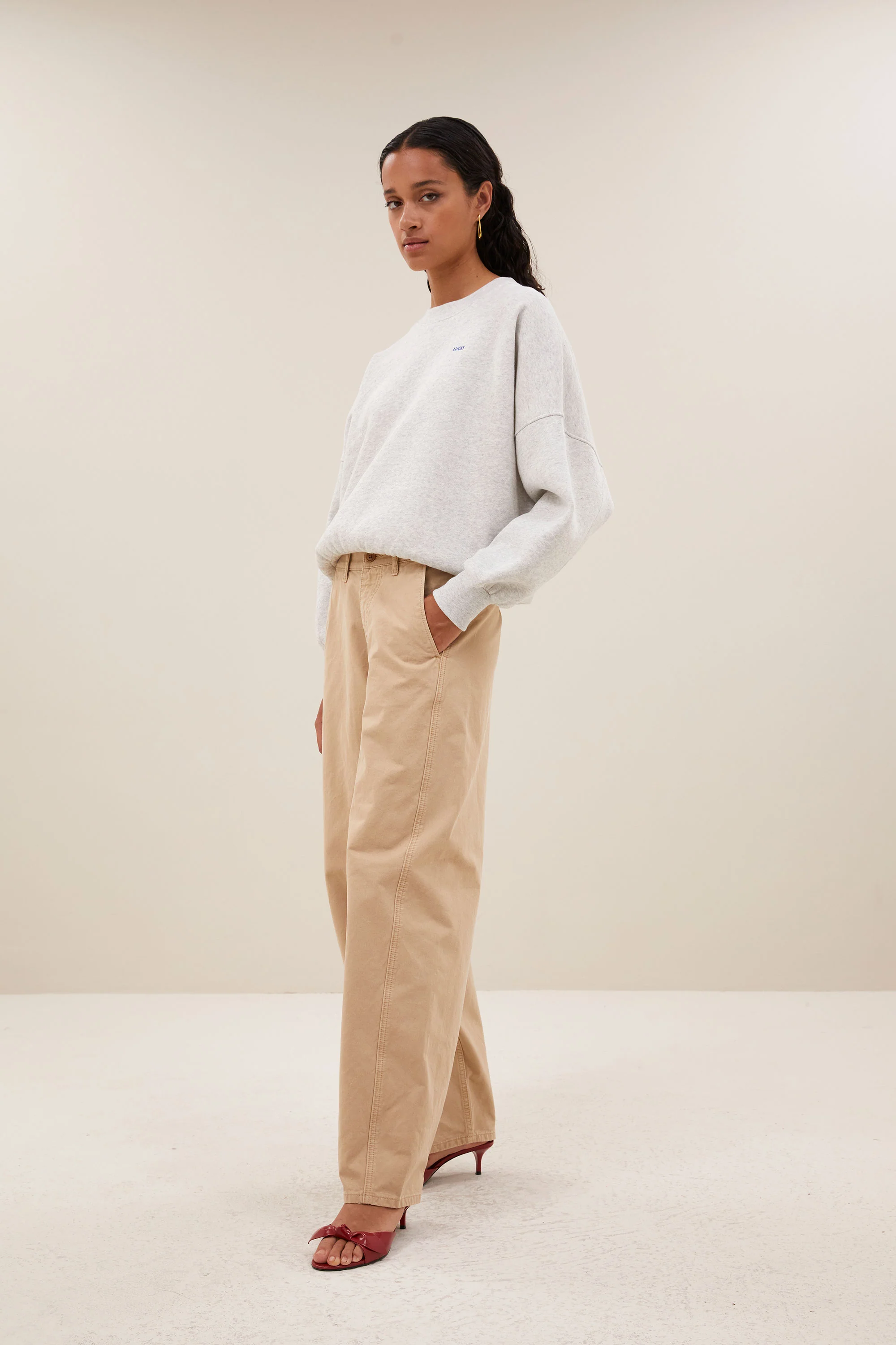 malyn grey sweater | light grey melee - Image 4