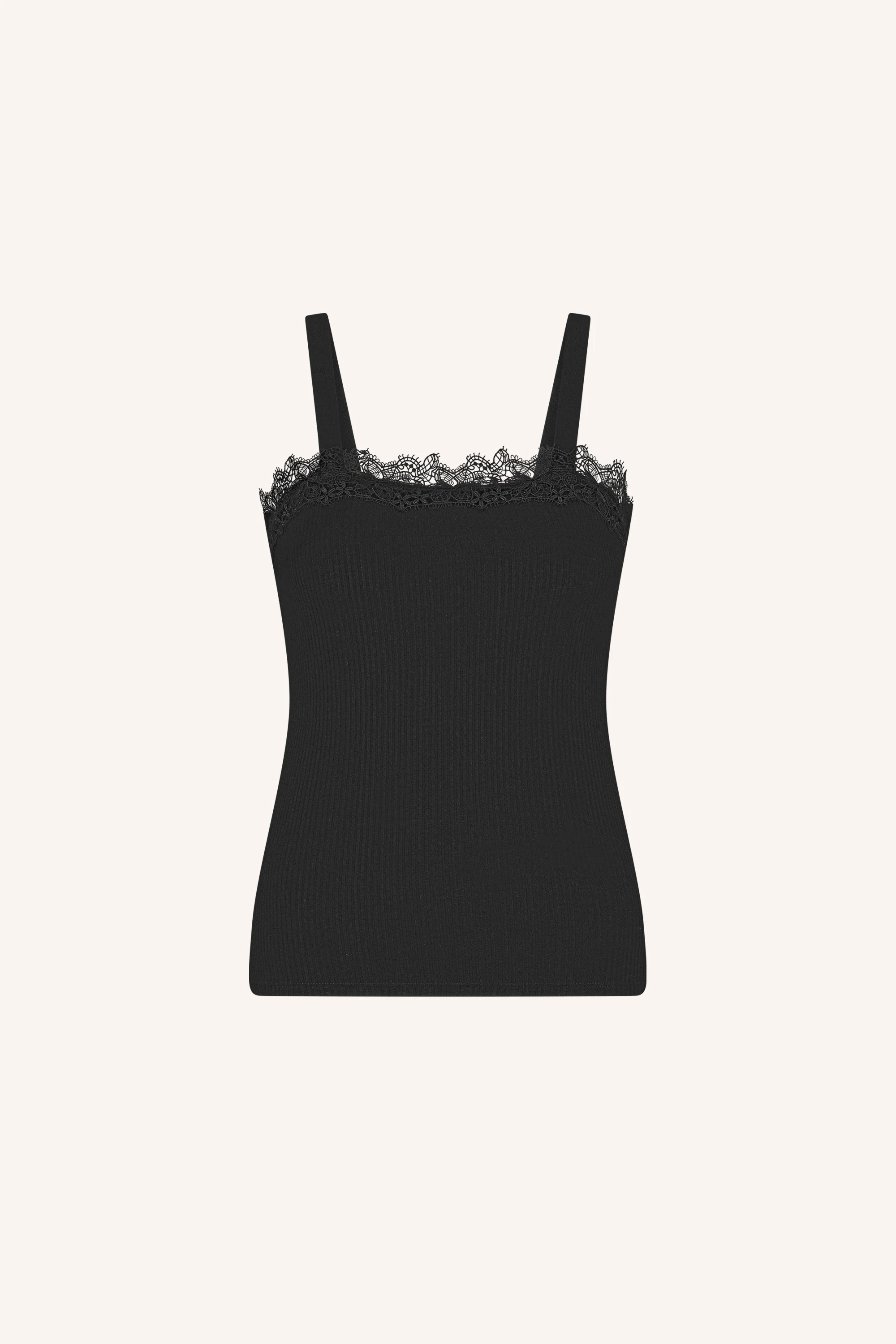 marit lace singlet | black - Image 5