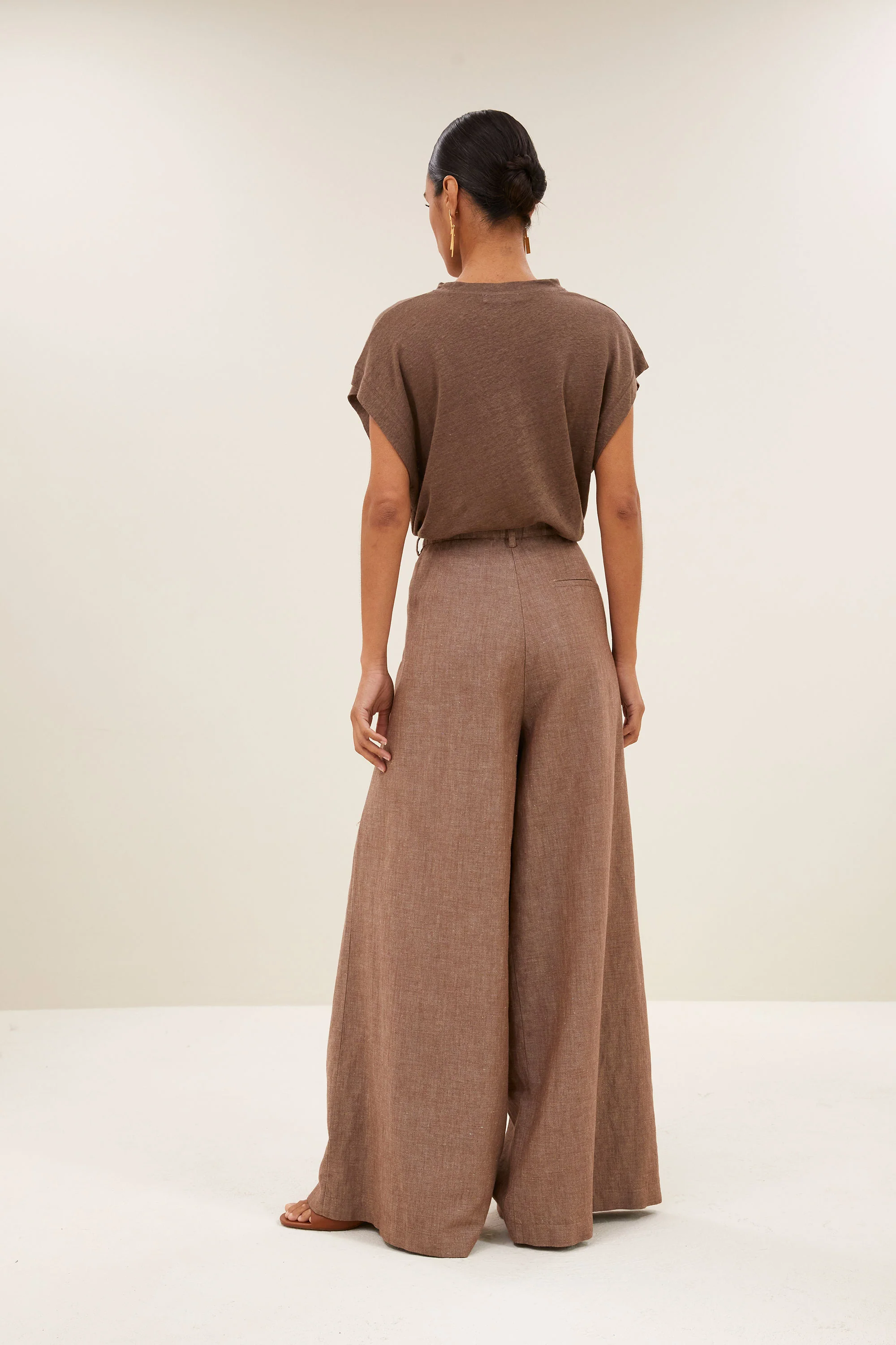 mason linen top | iced coffee - Image 4