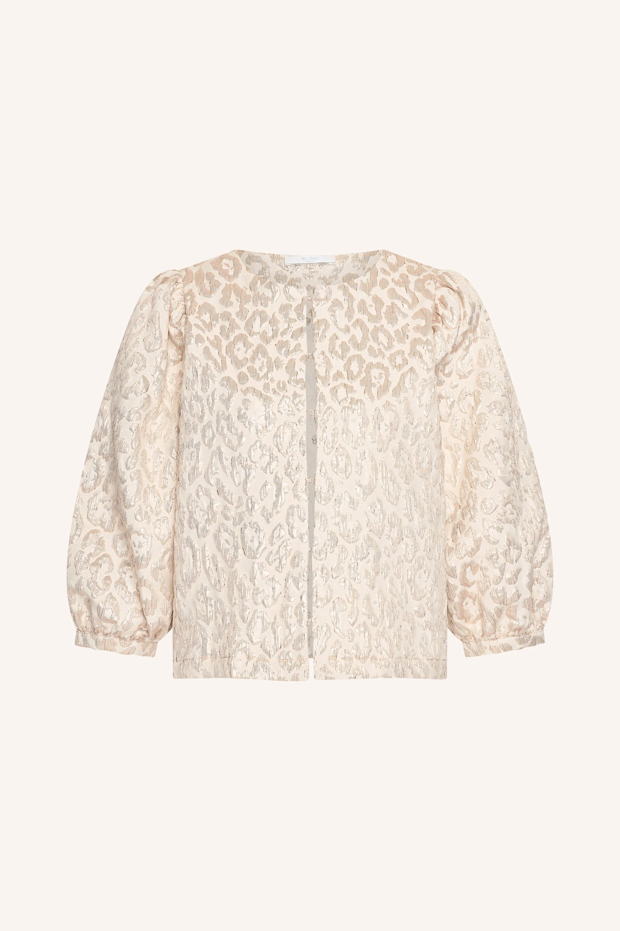 mauri sparkle cheetah blouse | champagne - Image 7