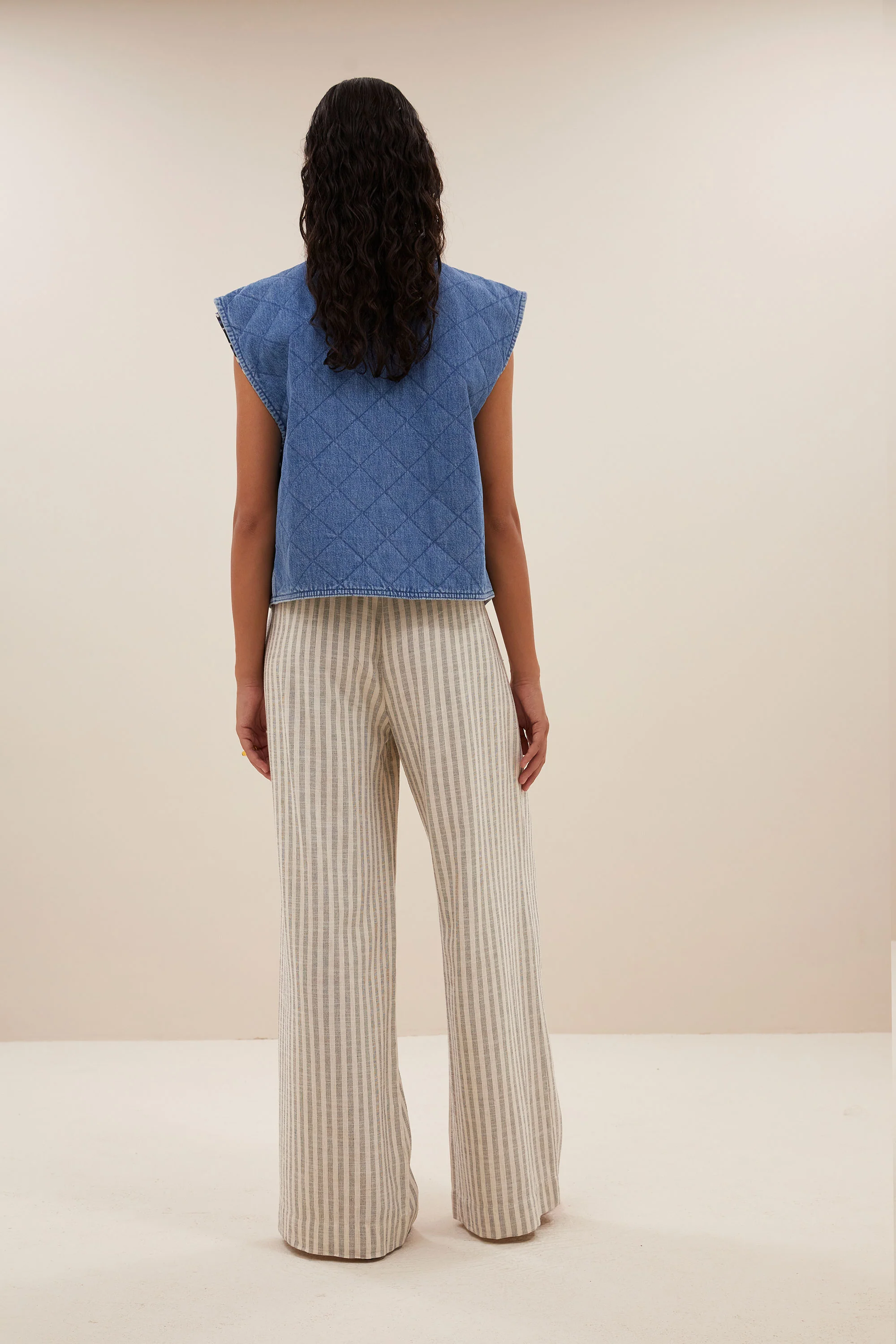mave denim sleeveless jacket | denim - Image 4