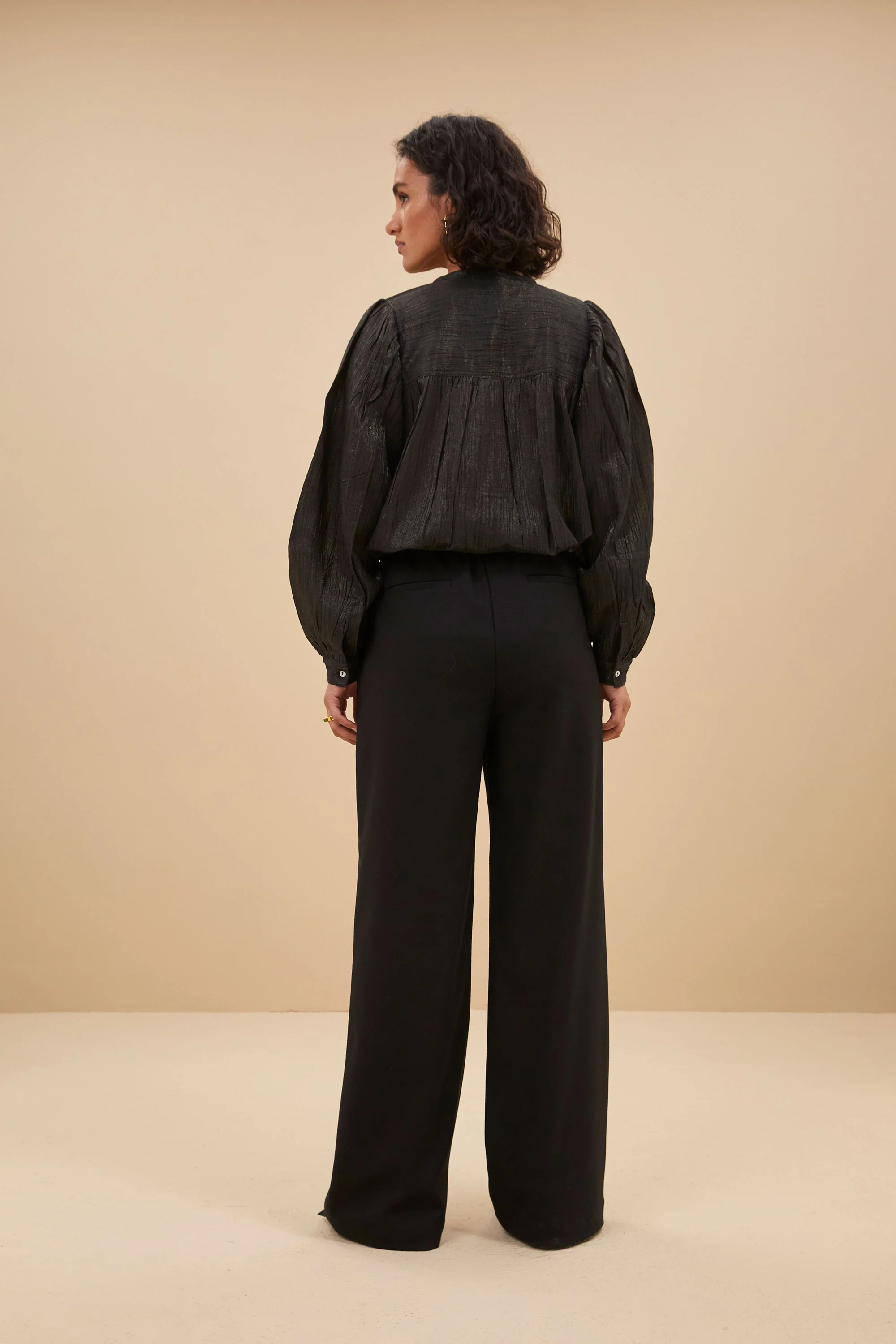 meggie lurex blouse | midnight - Image 4