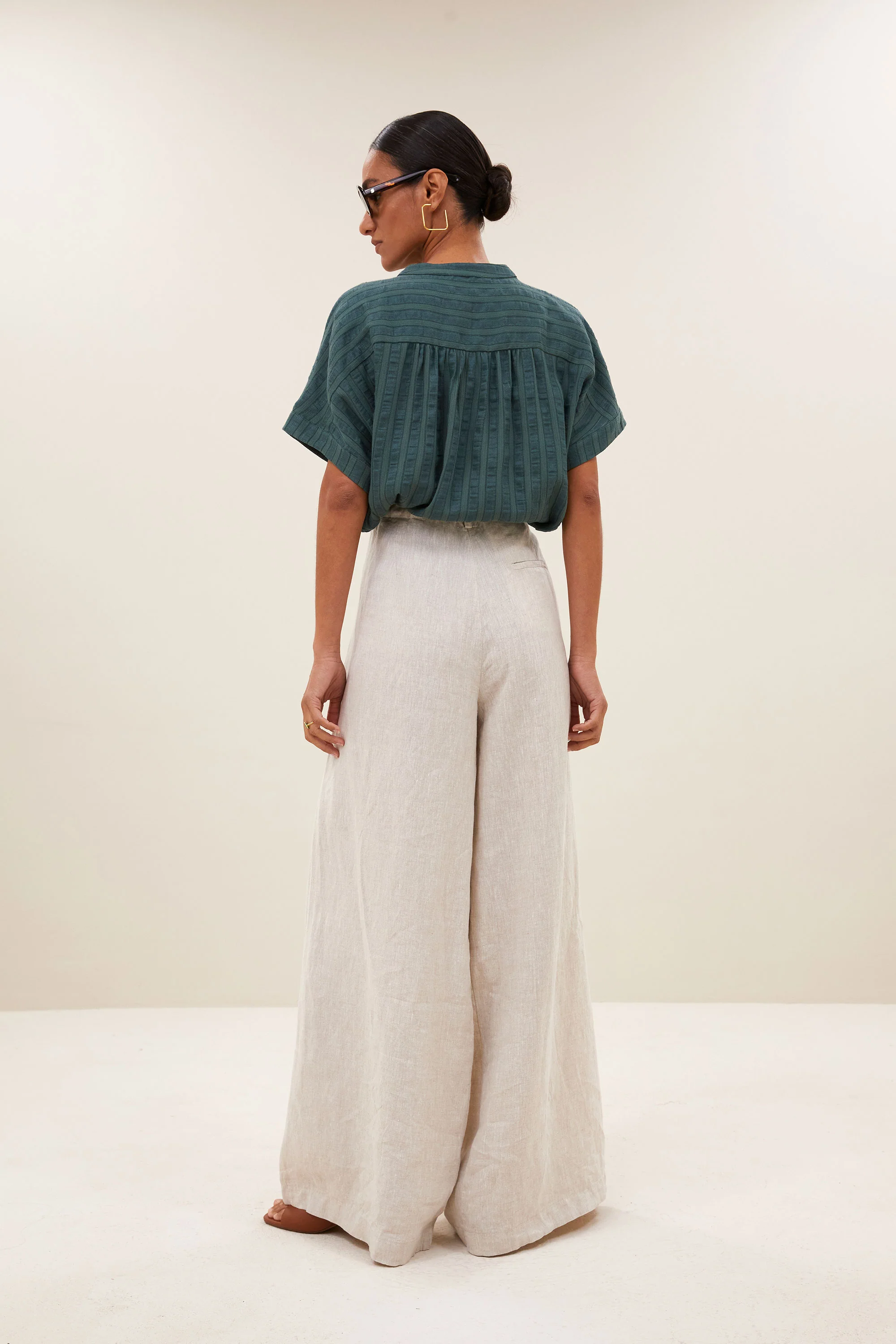 minte dark green blouse | vintage green - Image 4