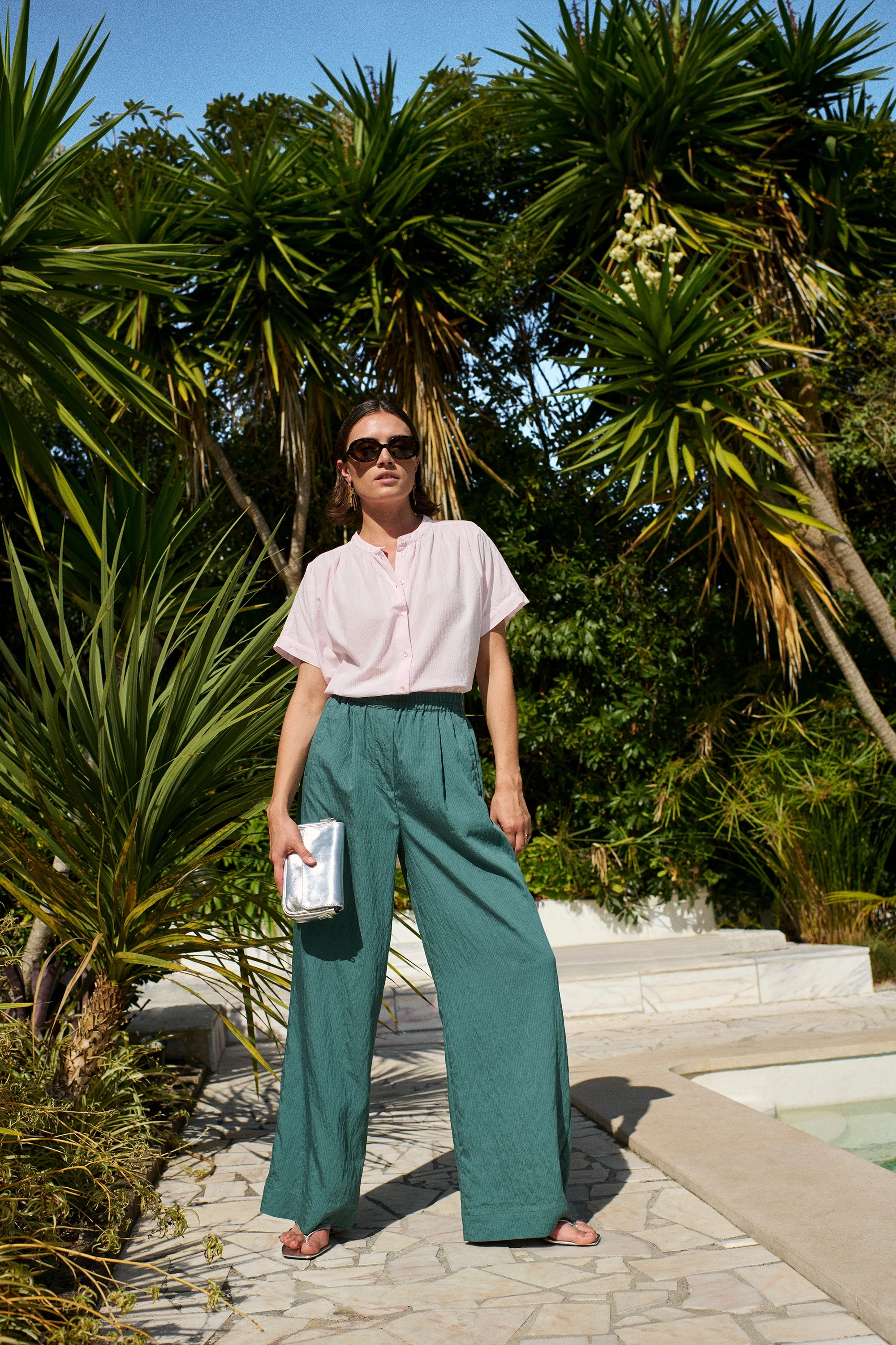 minte pinstripe blouse | pink pin stripe - Image 3