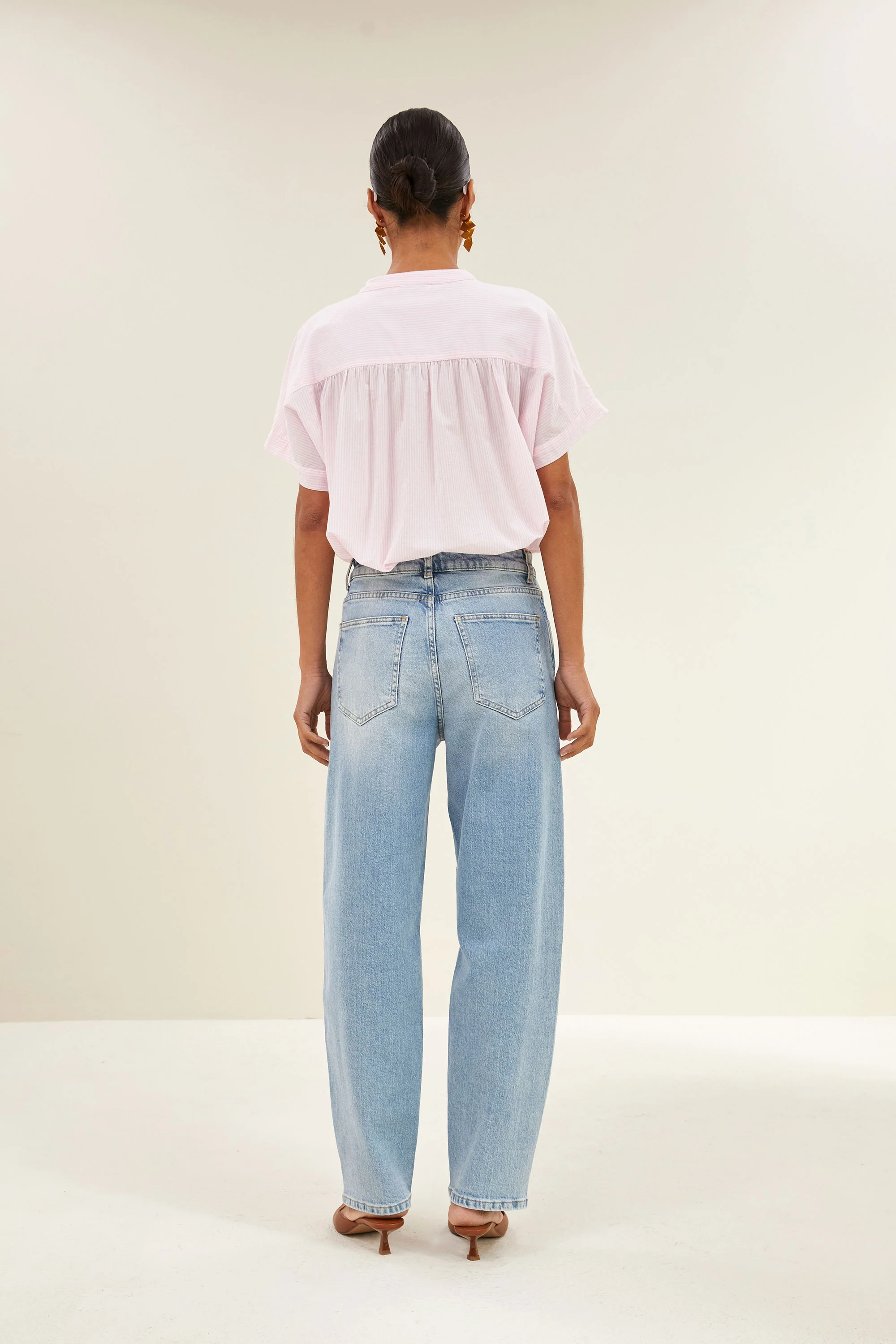 minte pinstripe blouse | pink pin stripe - Image 6