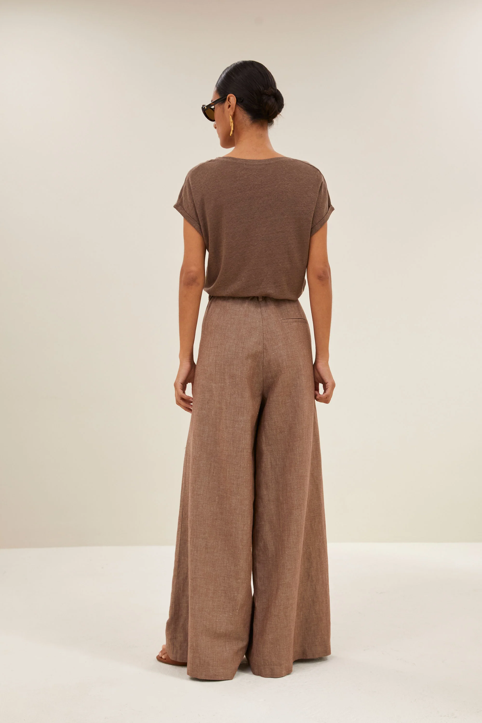 momi linen top | iced coffee - Image 4