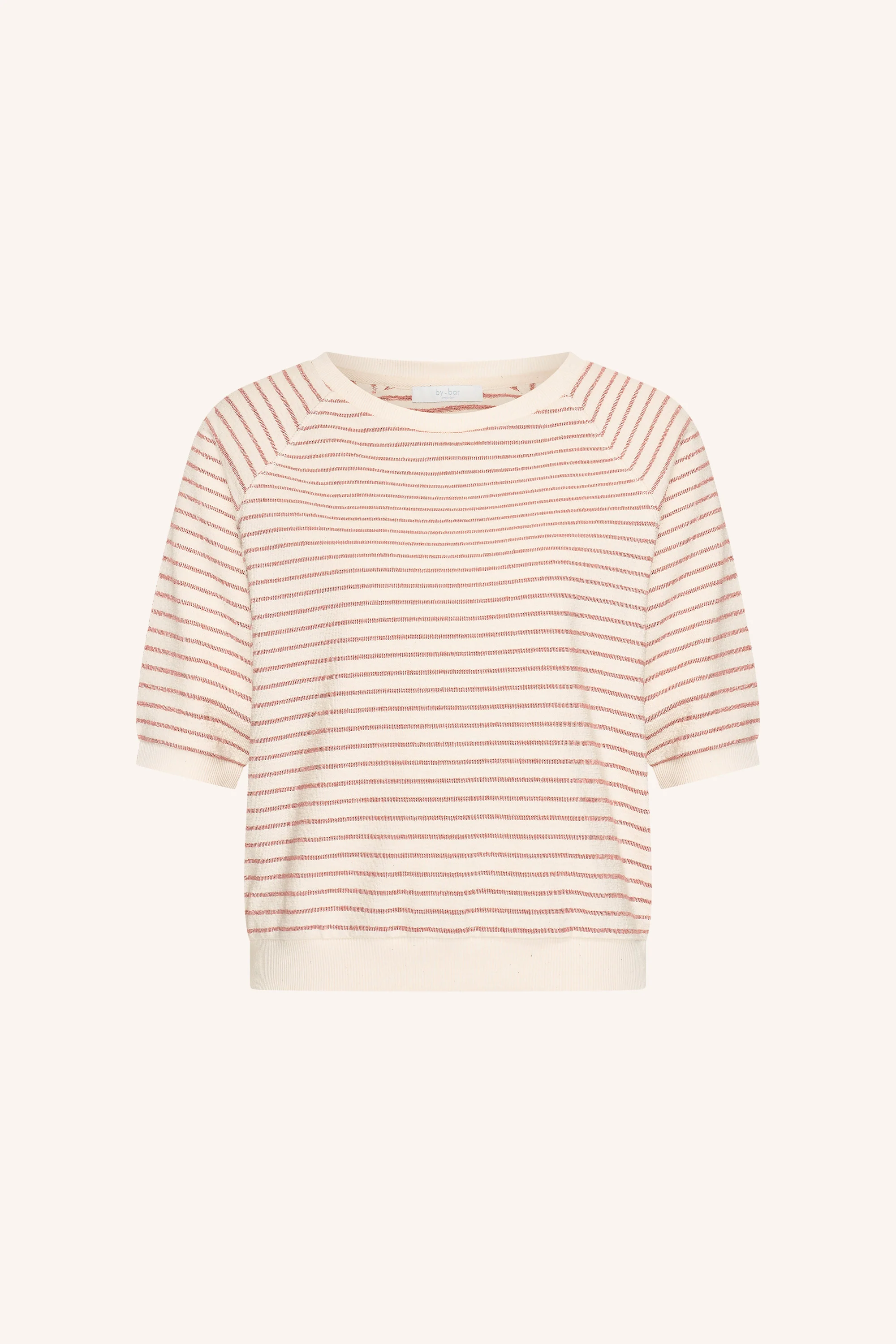 neva heavy jersey stripe top | sunset rose stripe - Image 6