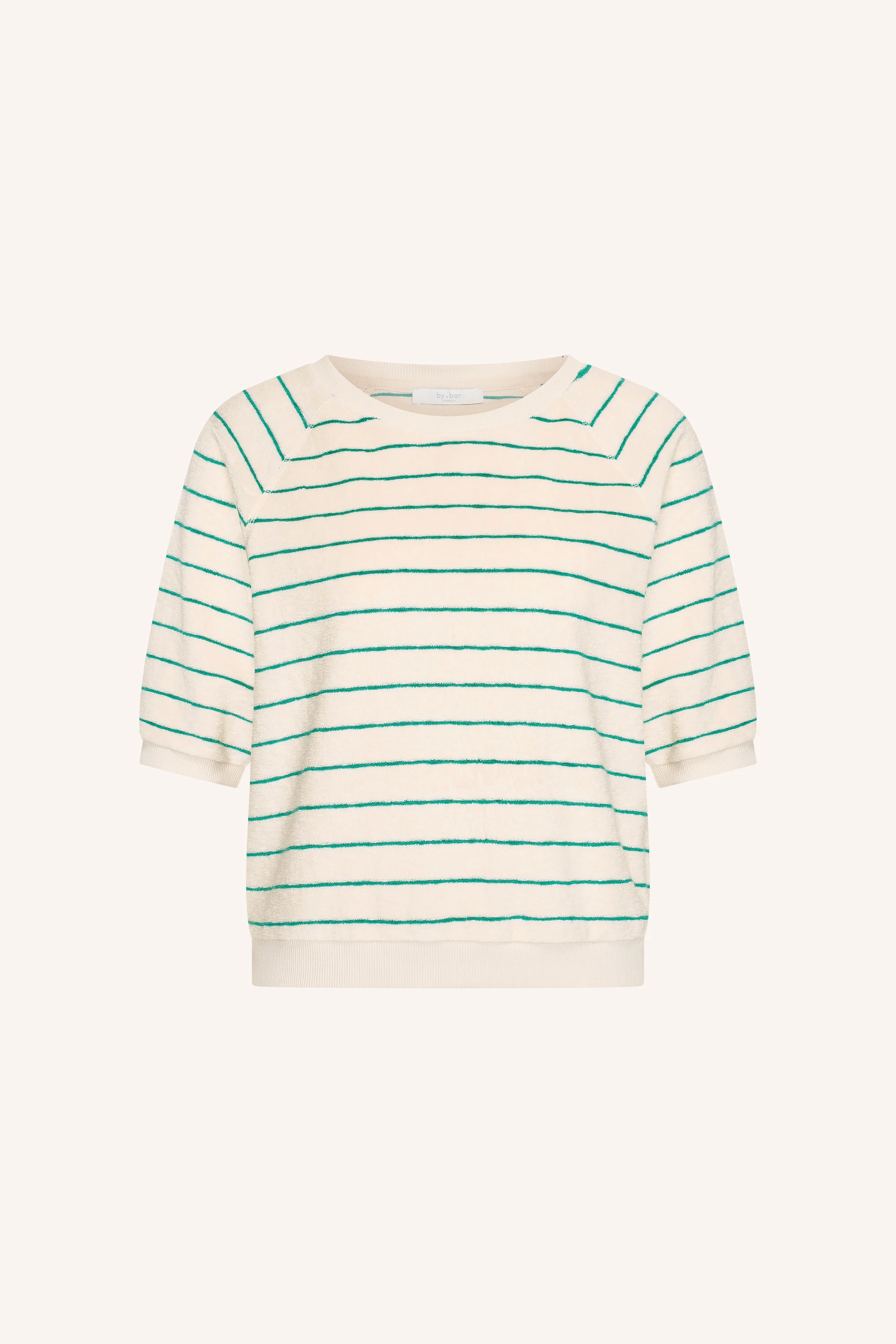 neva slub stripe top | green lake stripe - Image 5