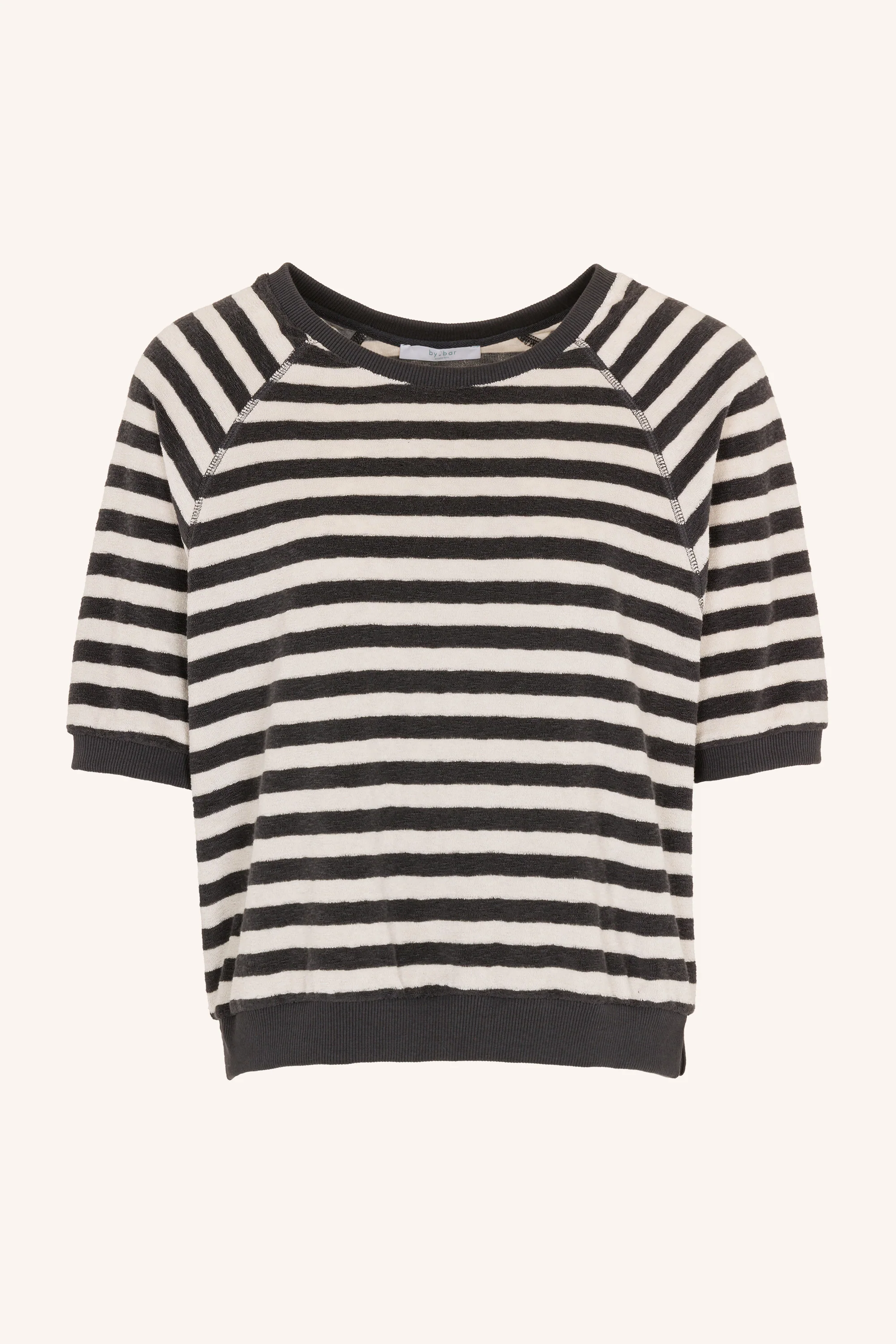 neva slub stripe top | jet black - Image 5