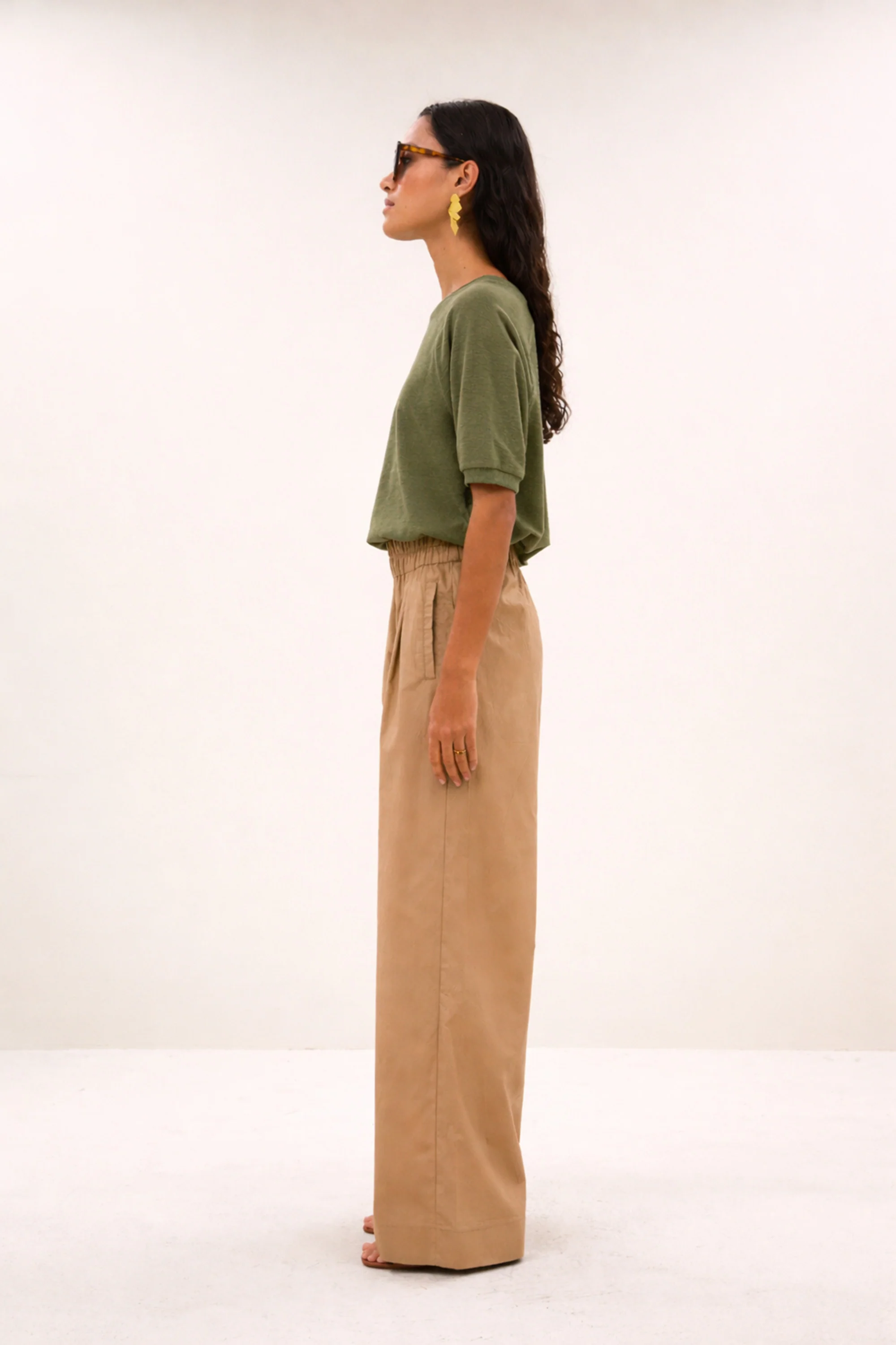 neva slub top | mulled basil - Image 2