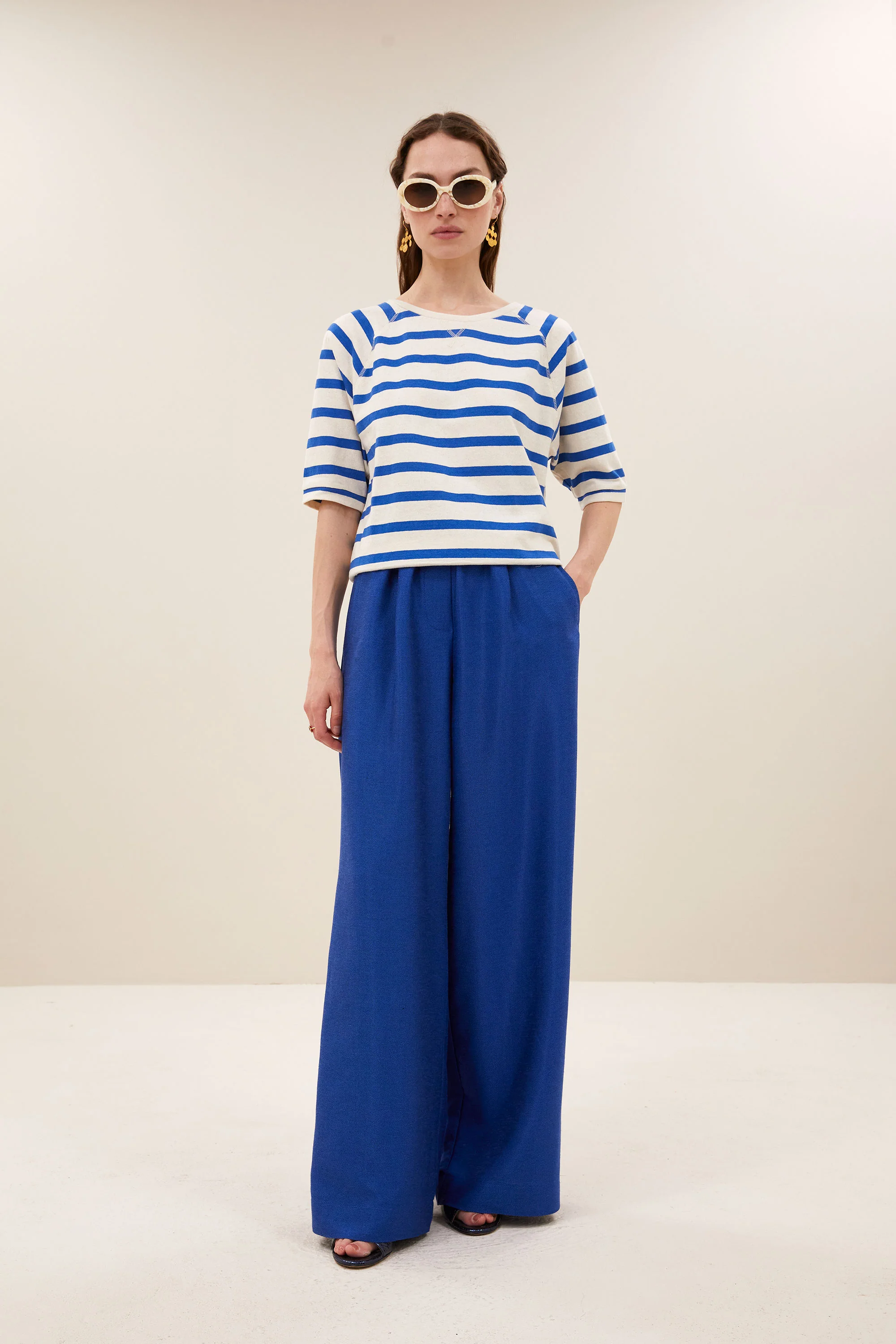 neva stripe top | azul blue stripe - Image 3