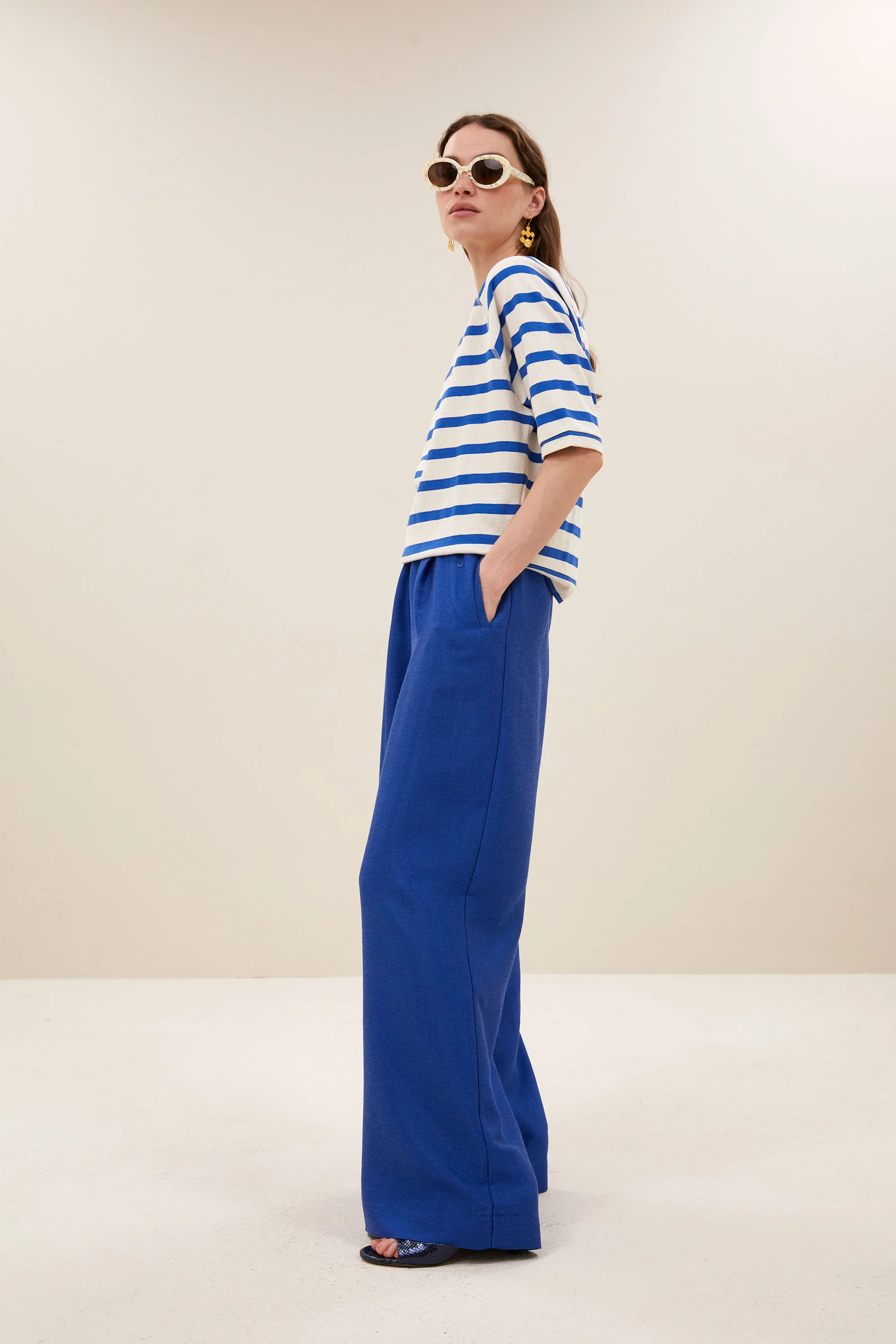 neva stripe top | azul blue stripe - Image 4