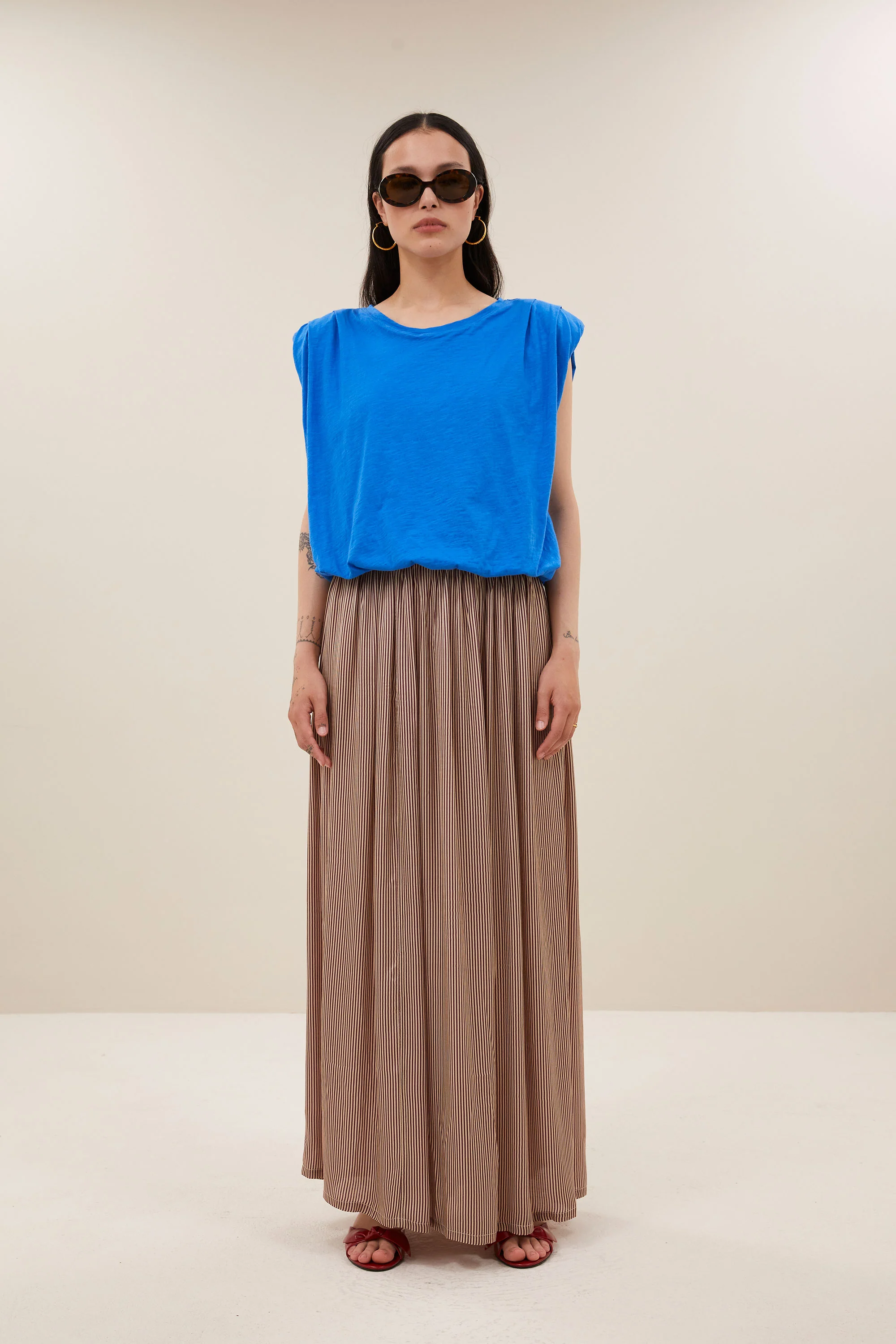 nilou jersey top | french blue - Image 4