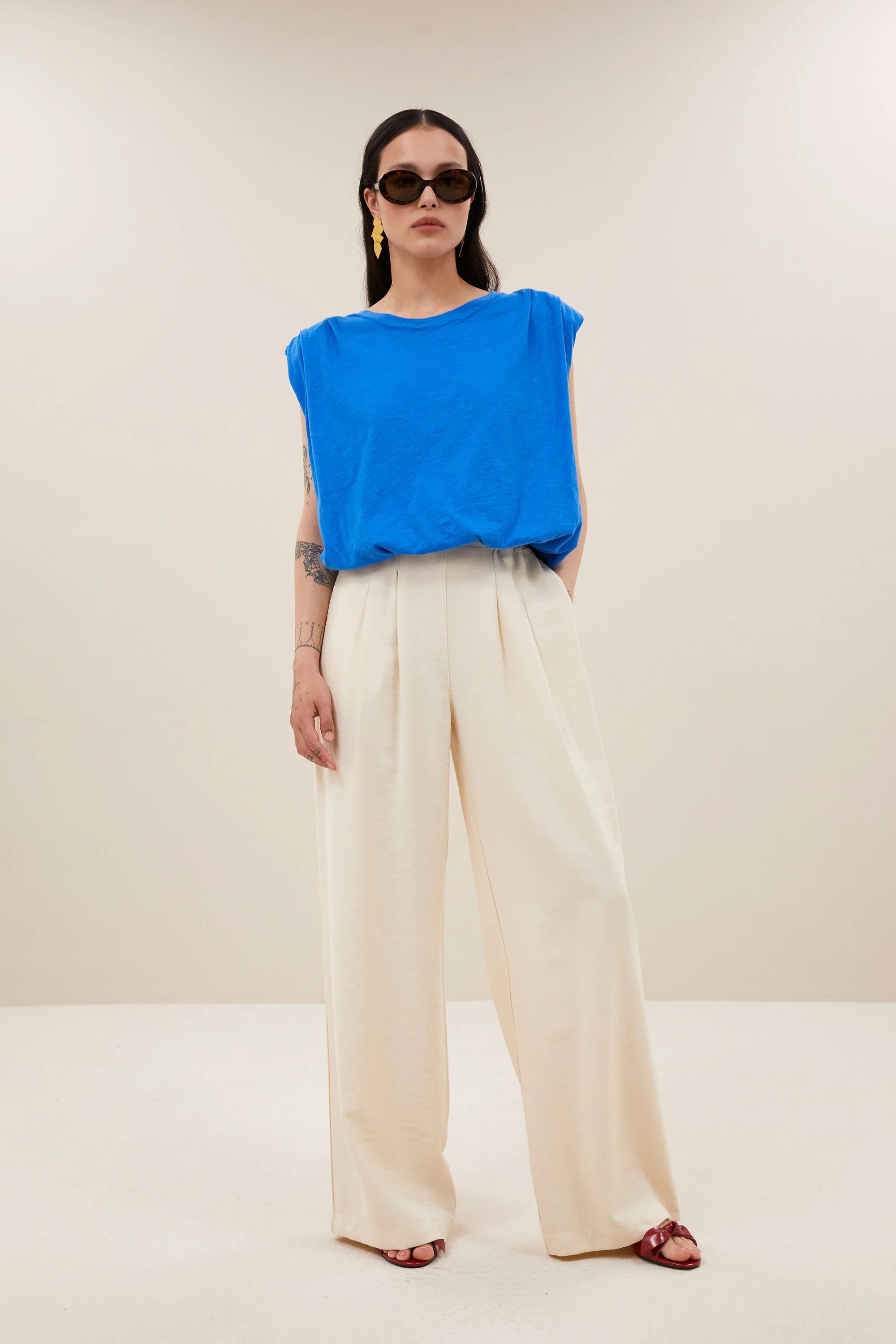nilou jersey top | french blue - Image 6