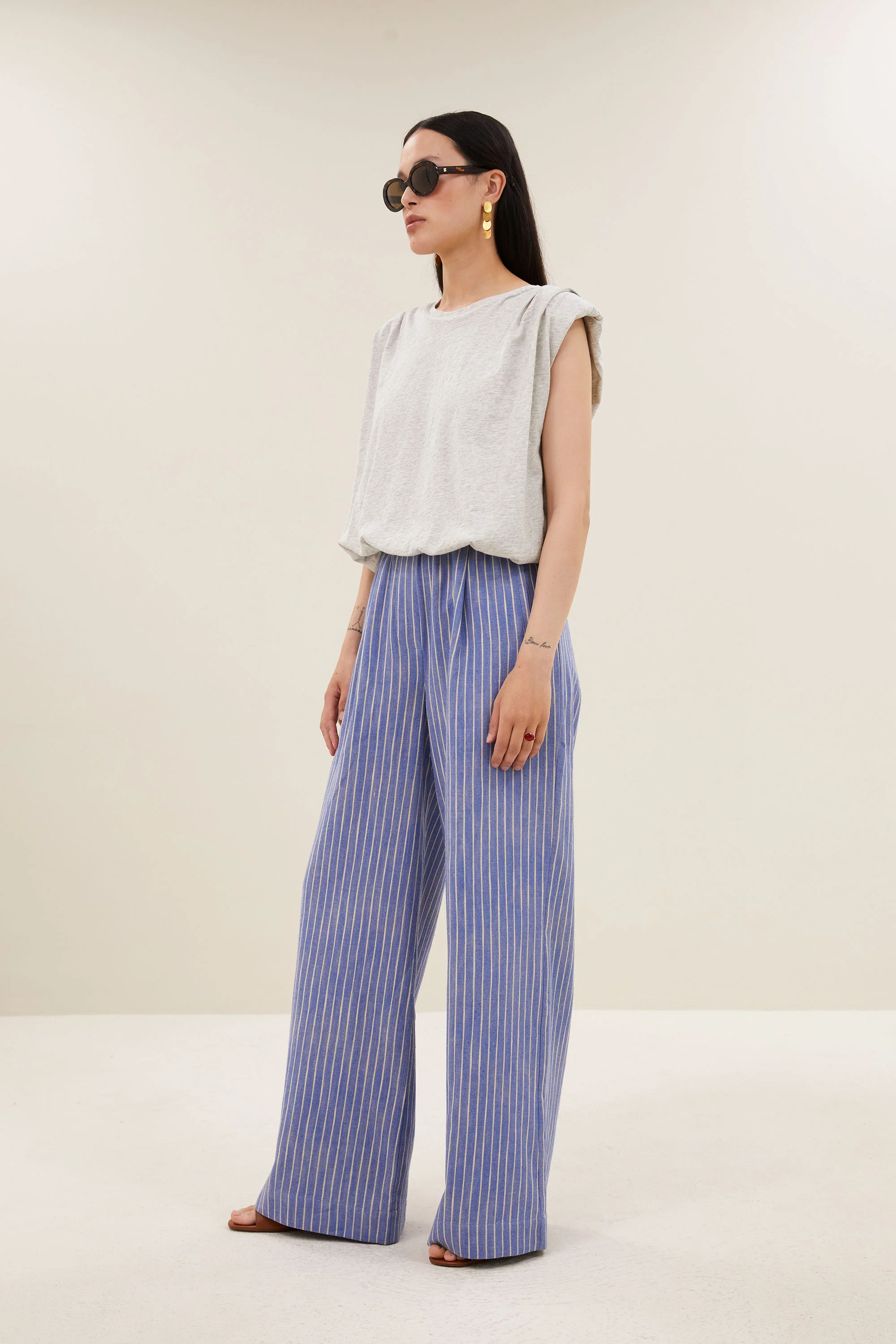 nilou jersey top | grey melee - Image 3