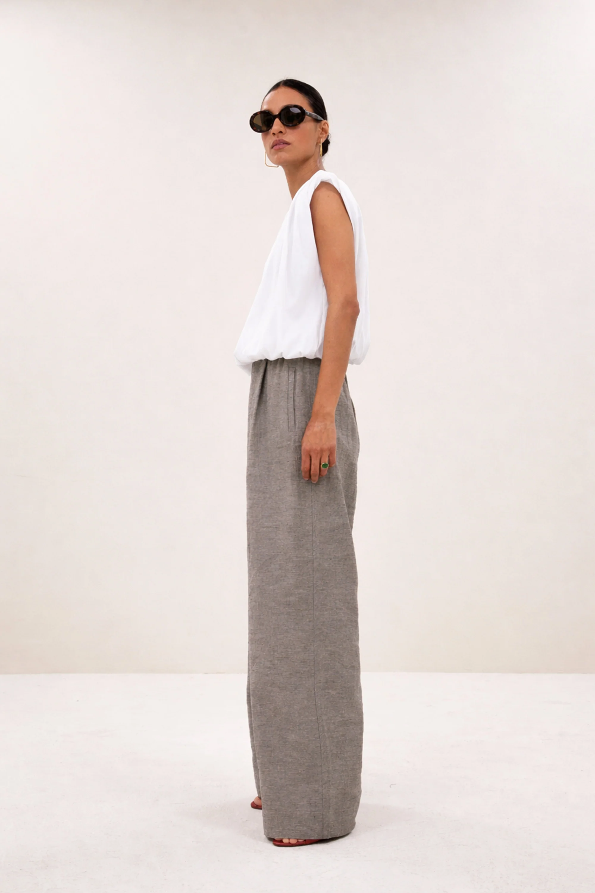 nilou jersey top | off white - Image 3