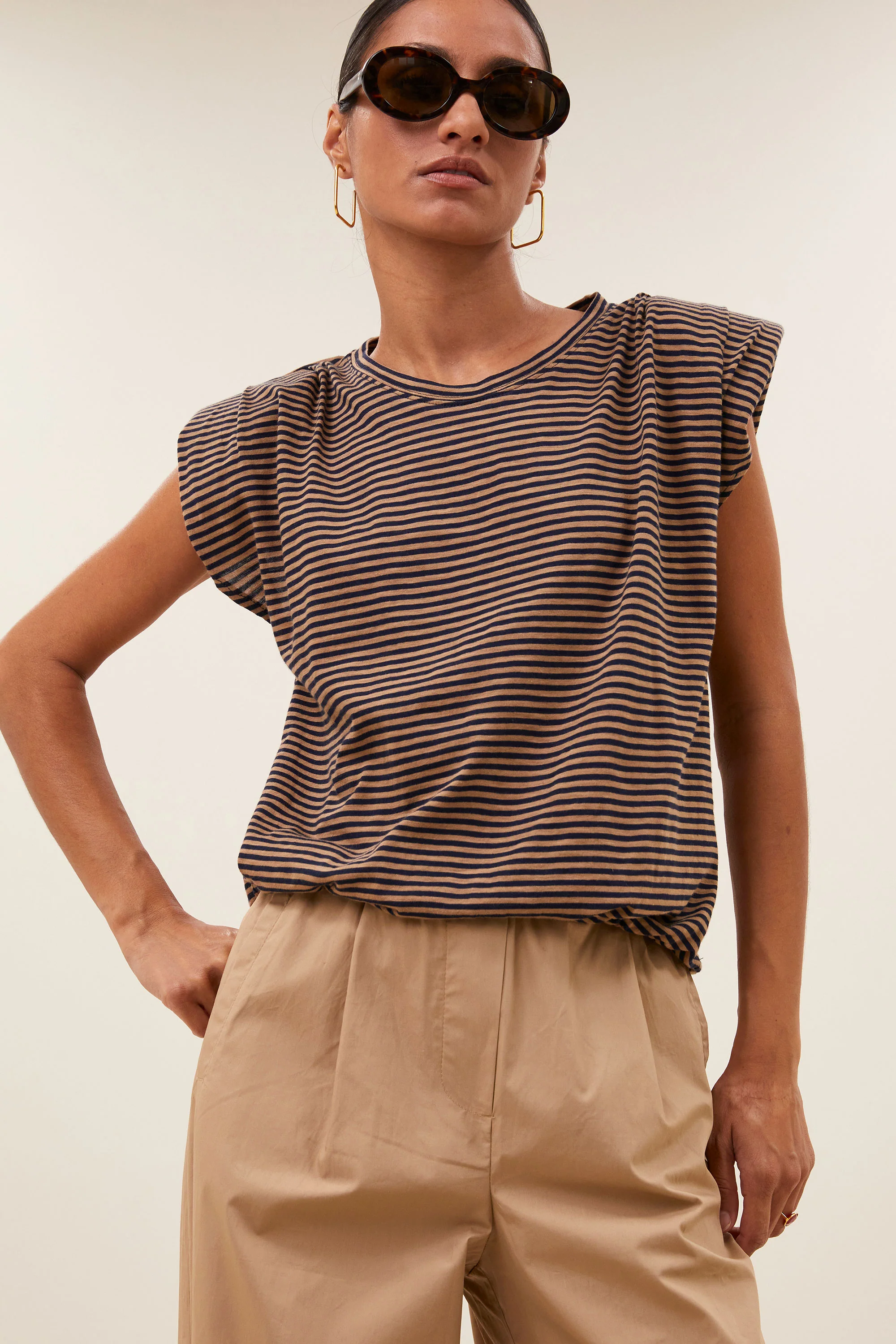 nilou stripe top | tannin stripe - Image 3