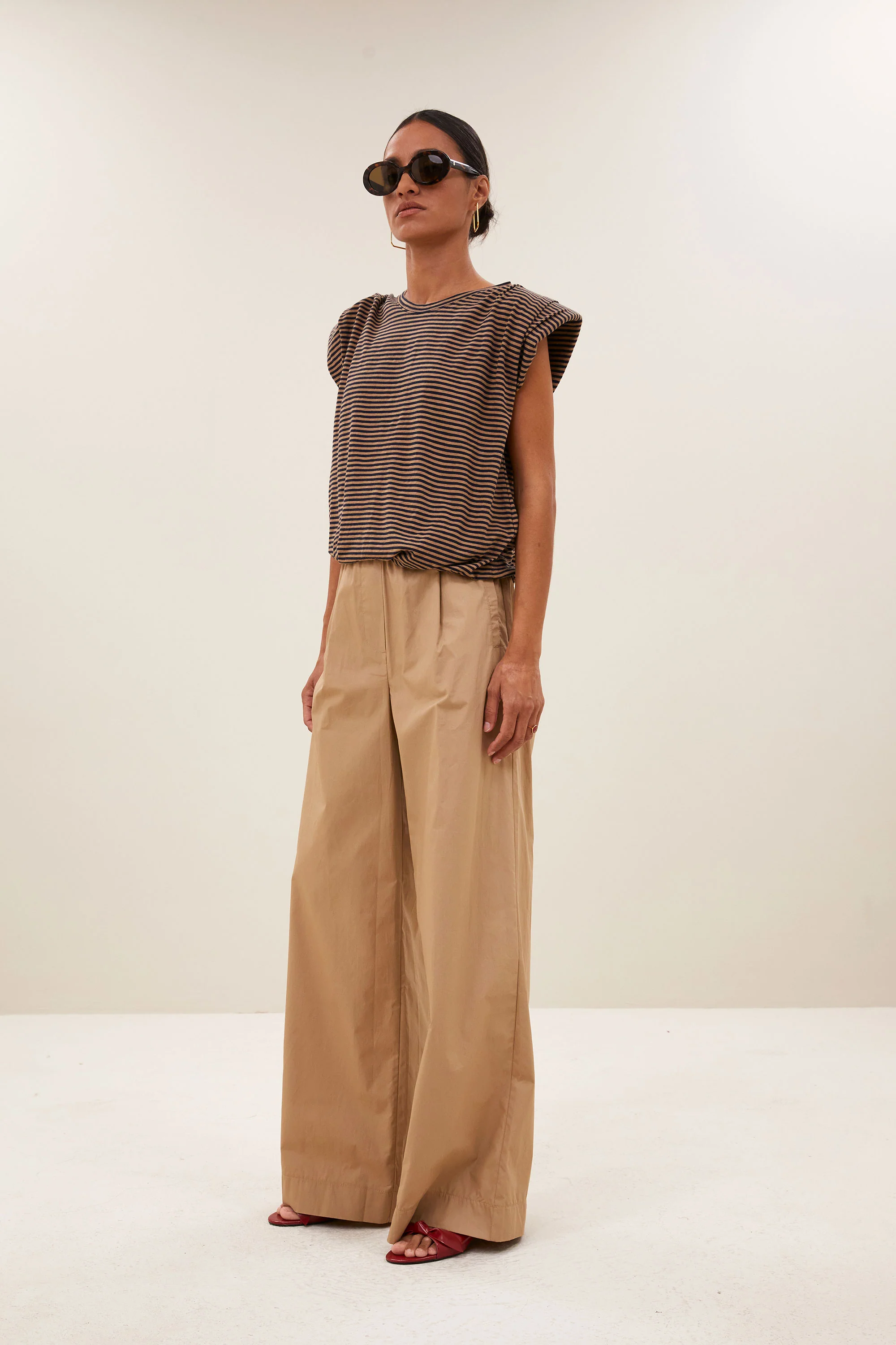 nilou stripe top | tannin stripe - Image 4