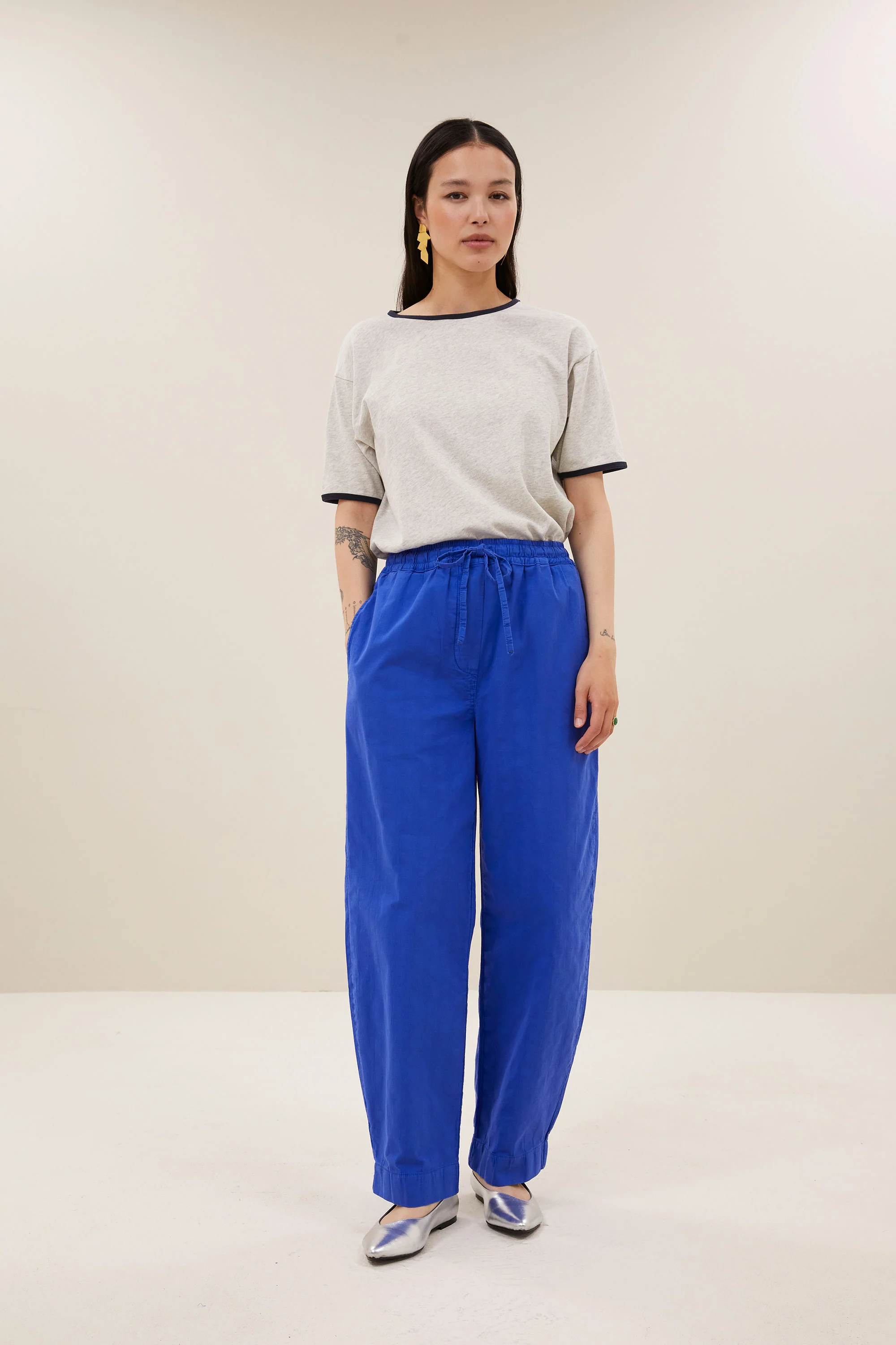 nimes top | light grey melee - Image 3