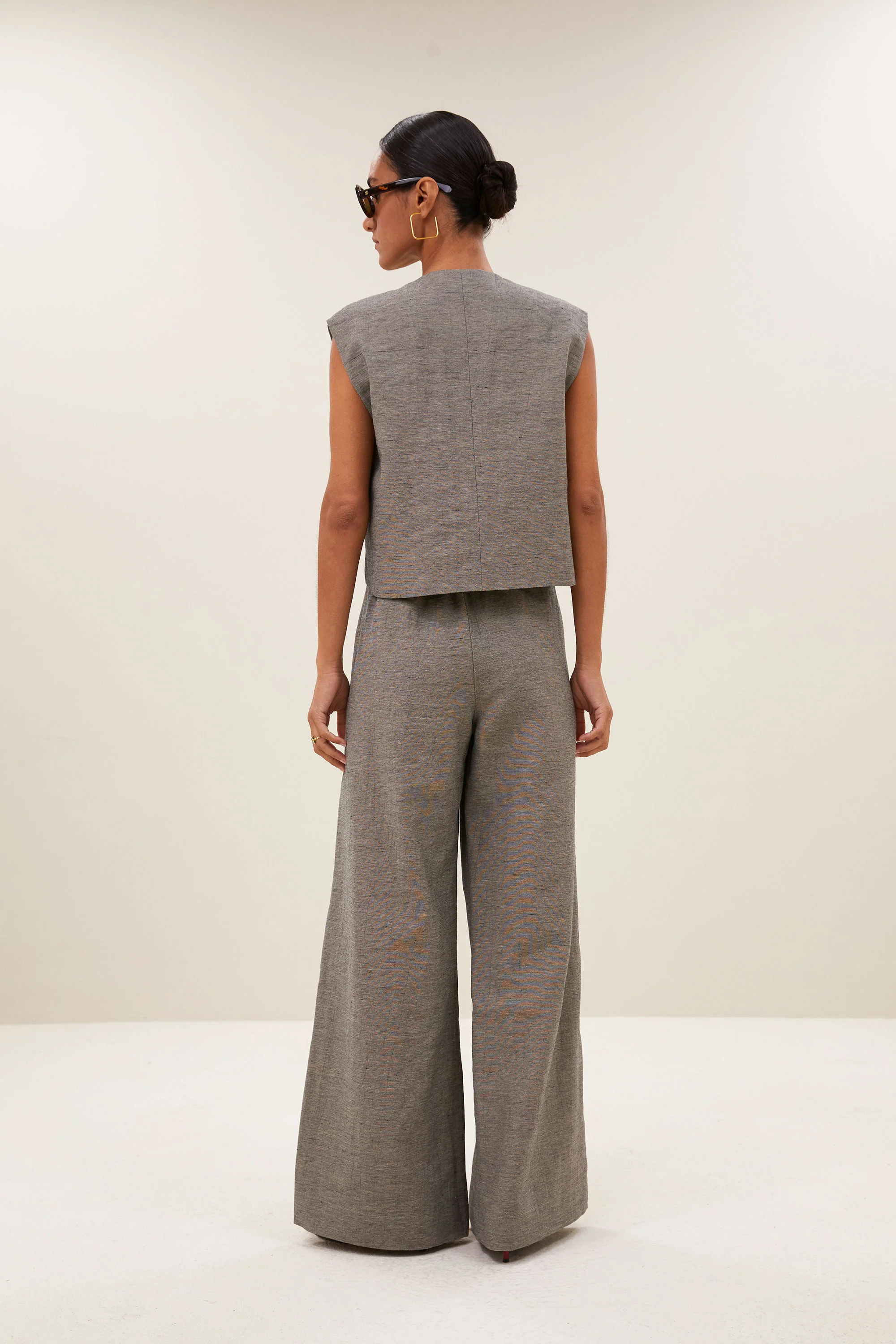 nori melange gilet | charcoal melee - Image 5