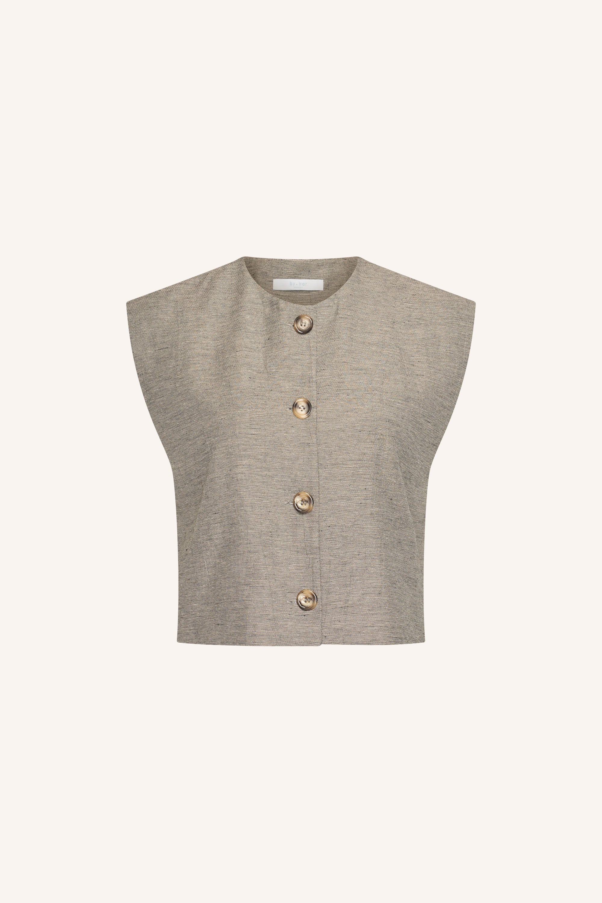 nori melange gilet | charcoal melee - Image 7