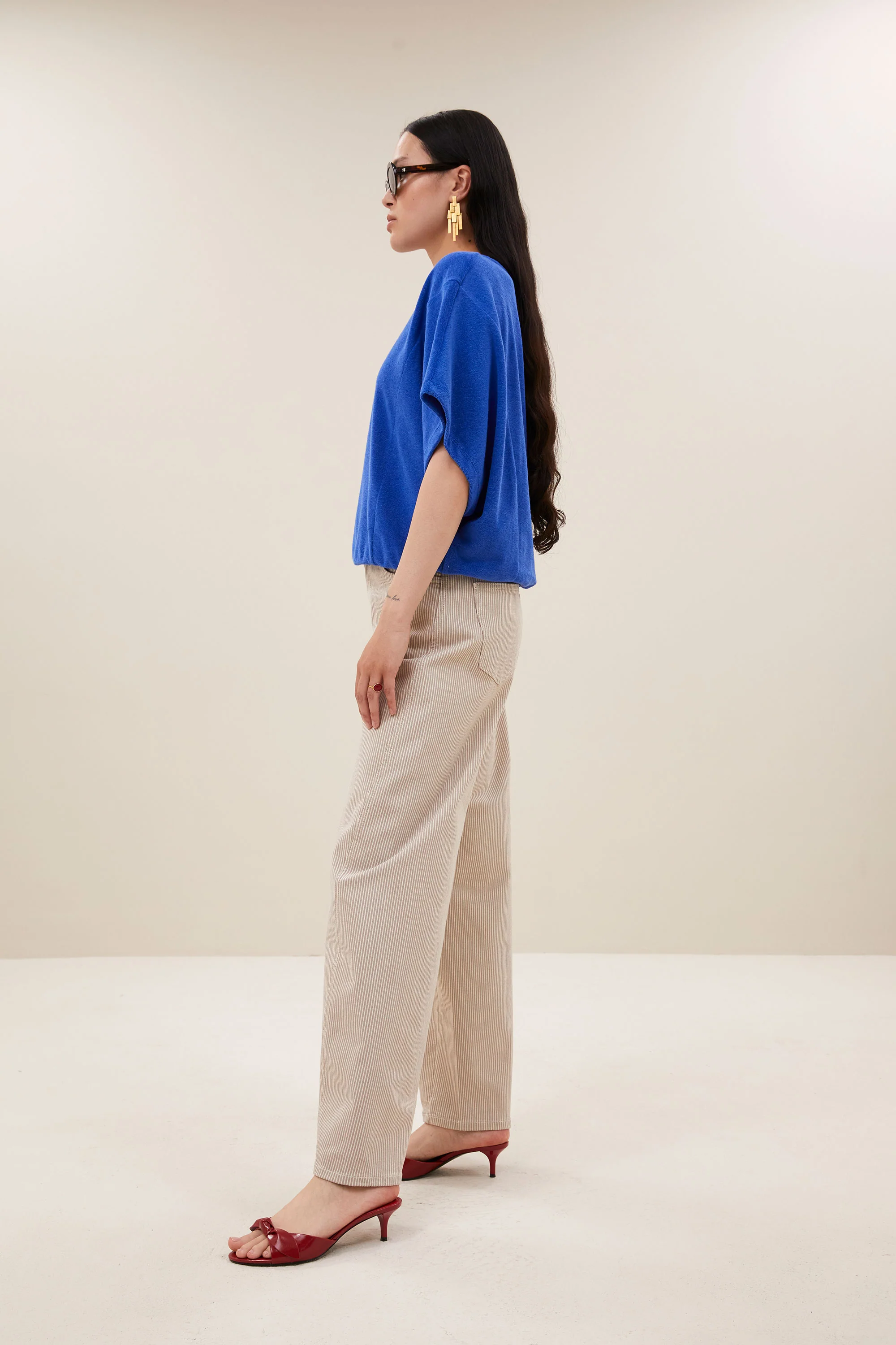 nuki slub top | azul blue - Image 4