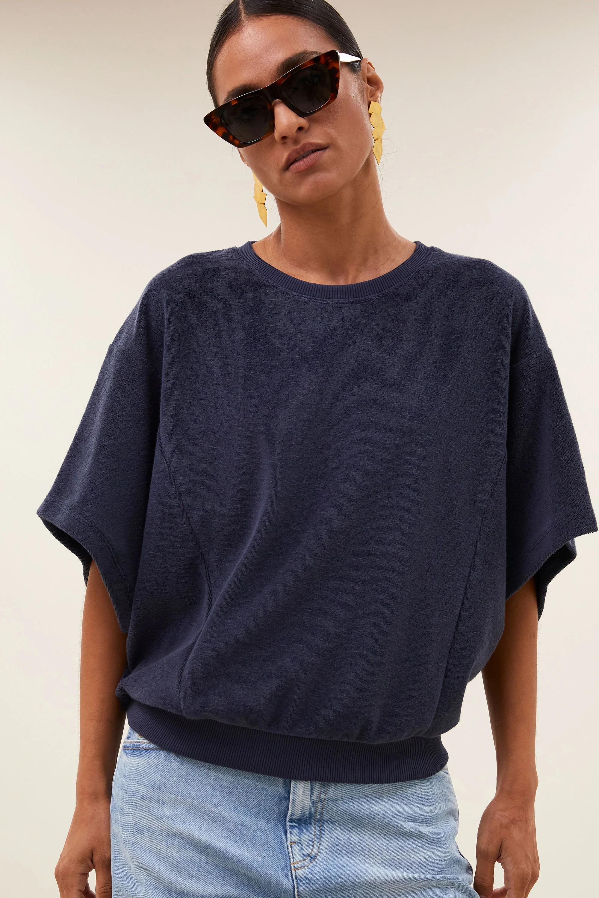 nuki slub top | midnight - Image 2