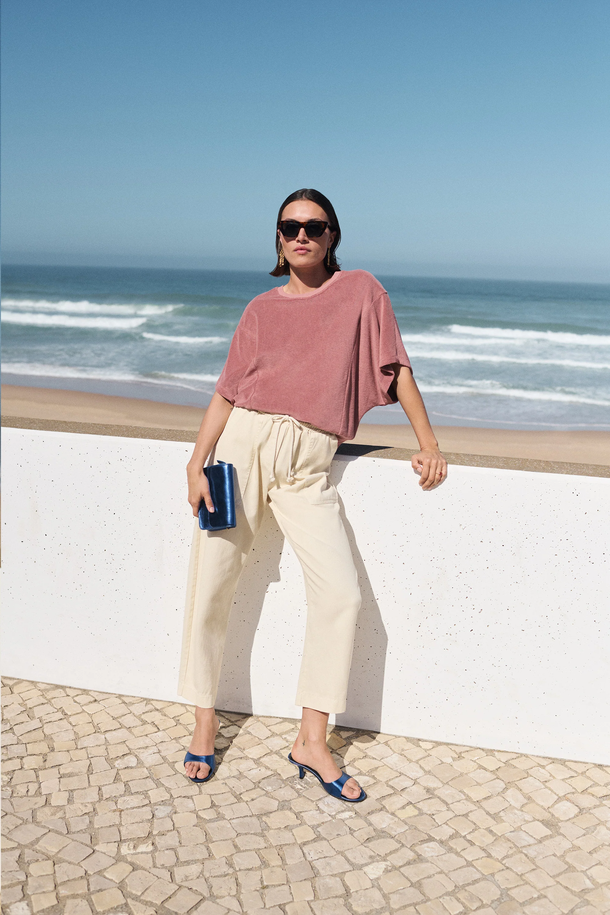 nuki slub top | withered rose - Image 2