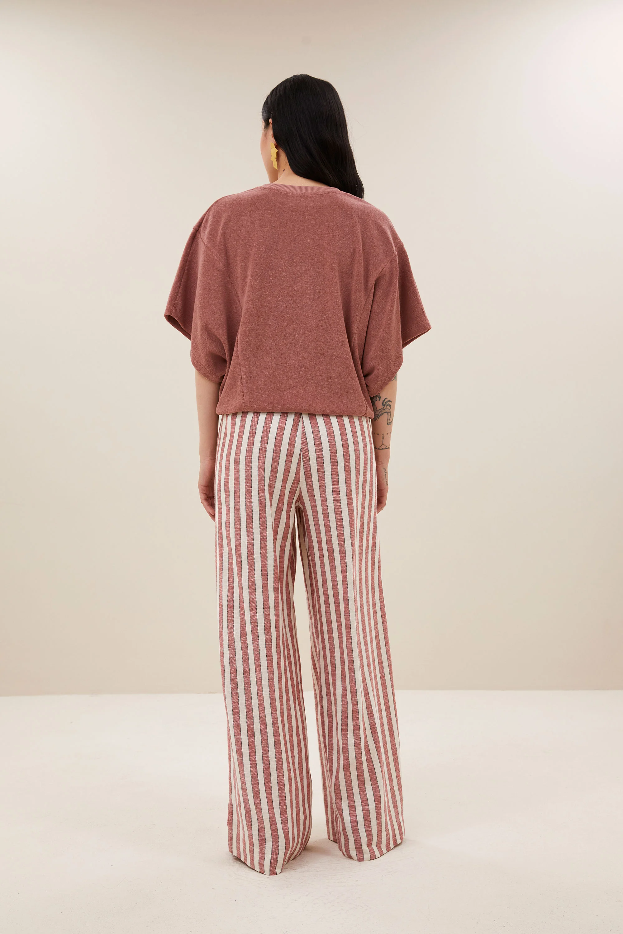 nuki slub top | withered rose - Image 5