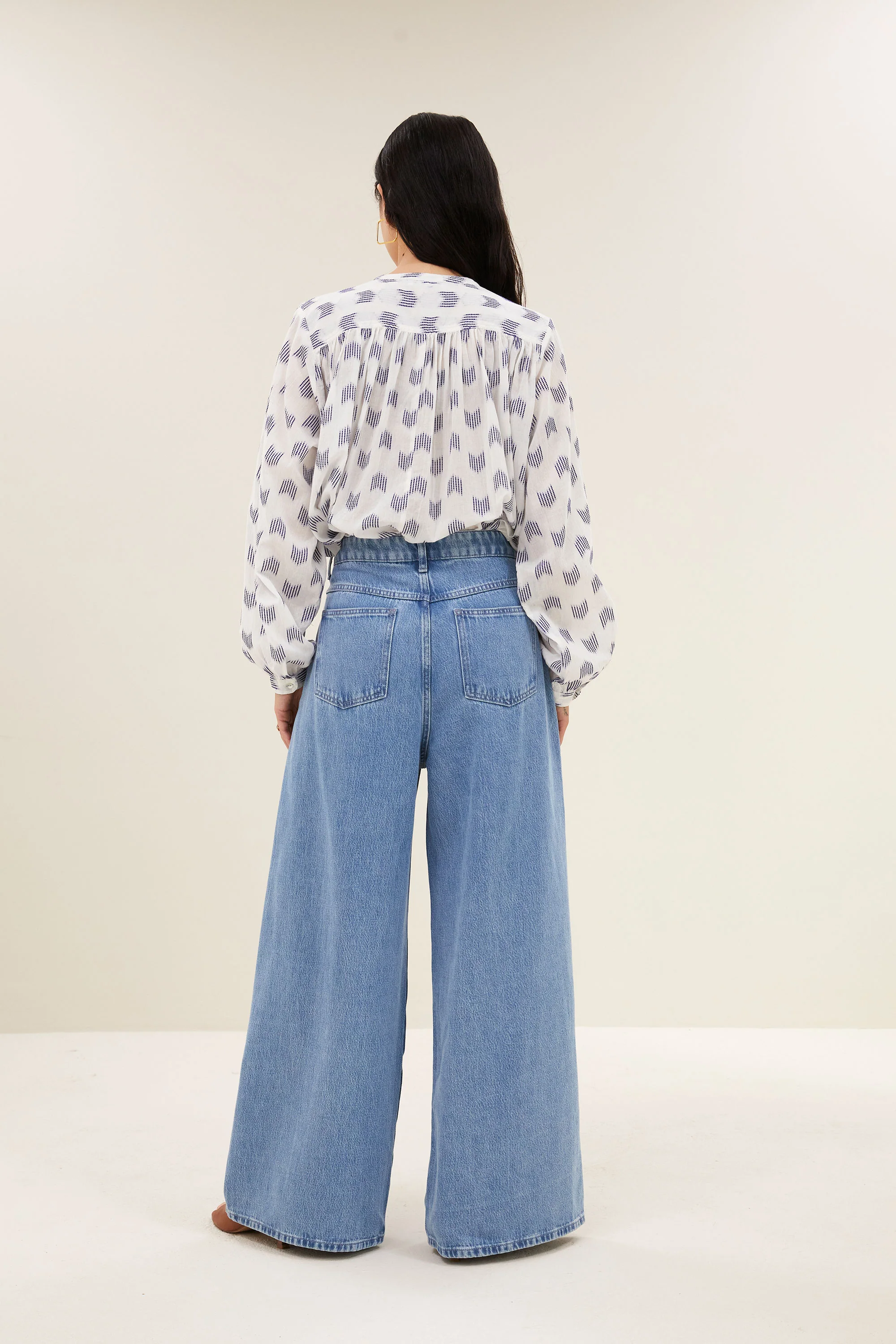 nyka oase blouse | blue oase - Image 5