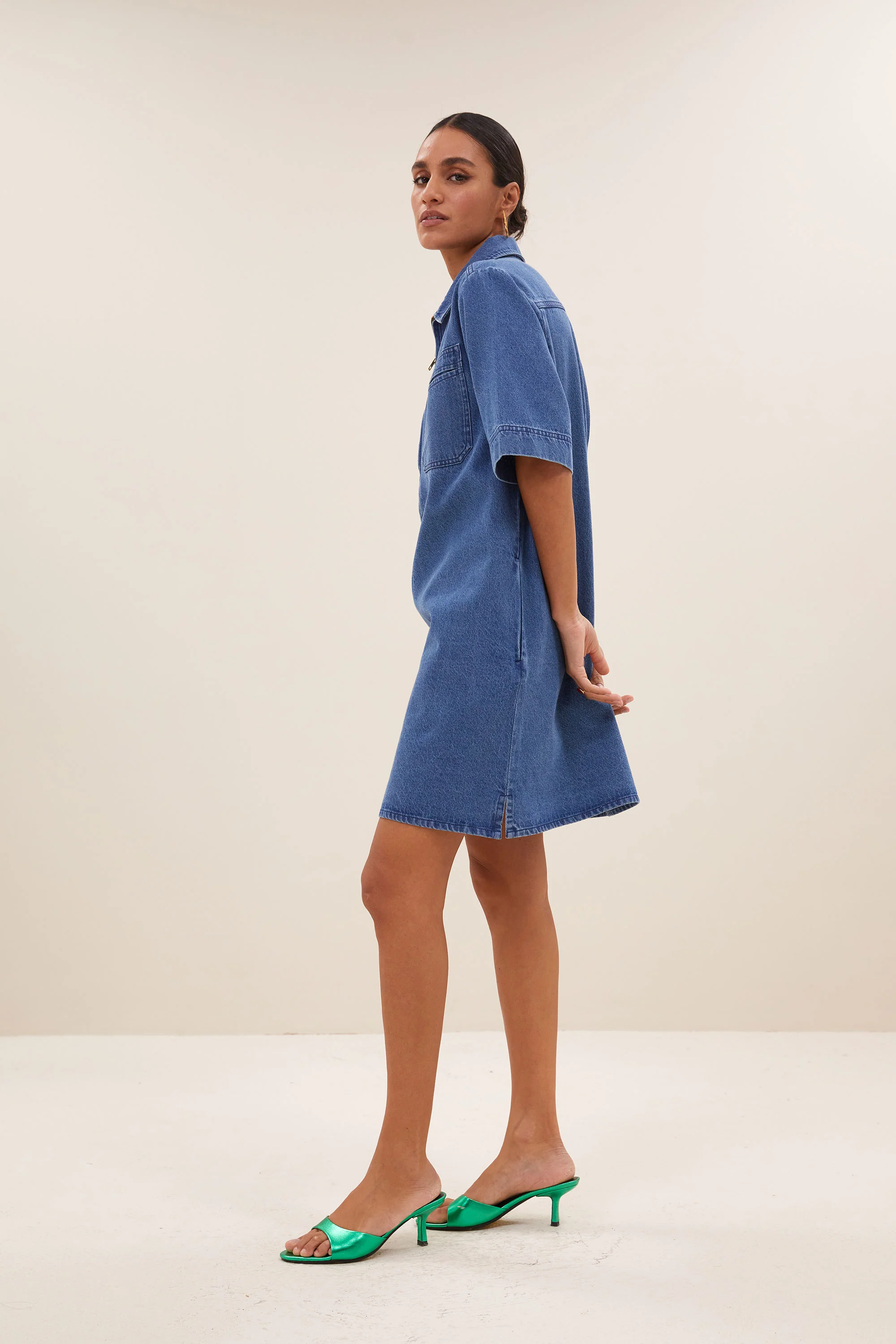 philipe denim dress | medium denim - Image 3