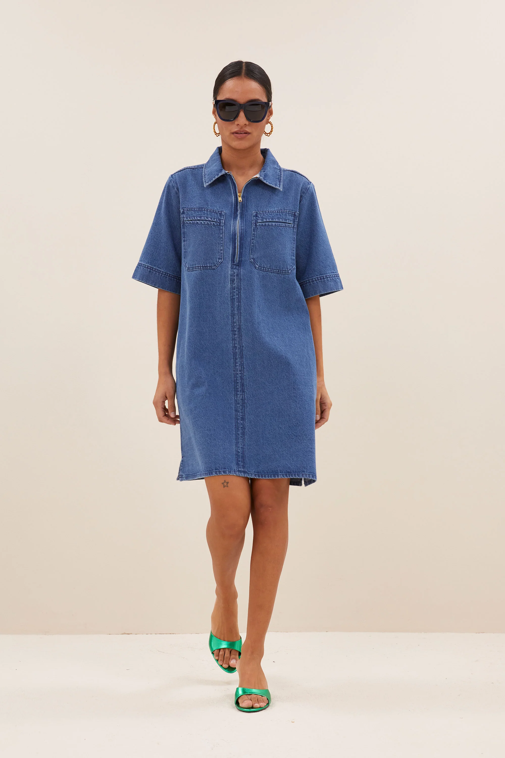 philipe denim dress | medium denim - Image 5