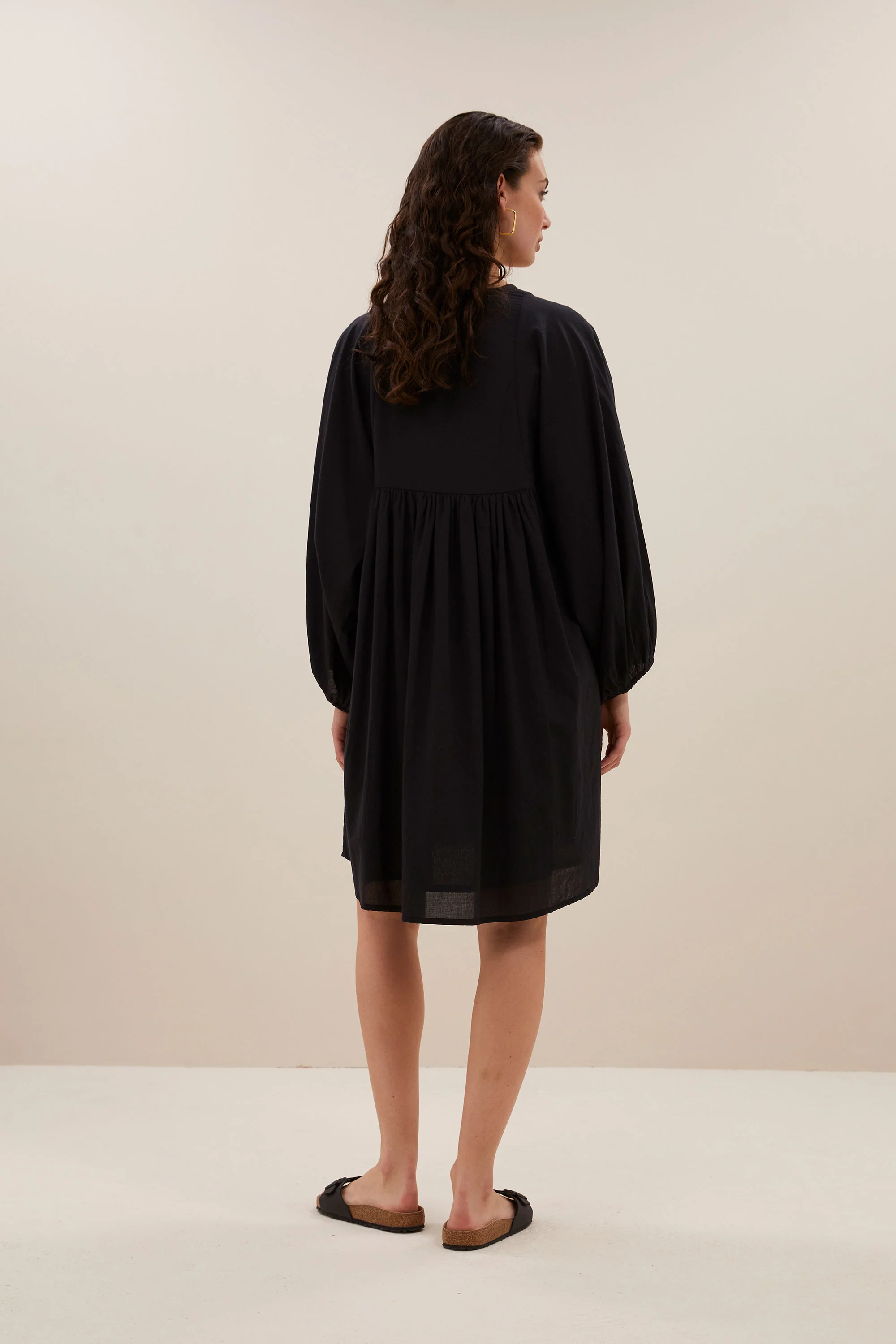 philou chambric dress | jet black - Image 3