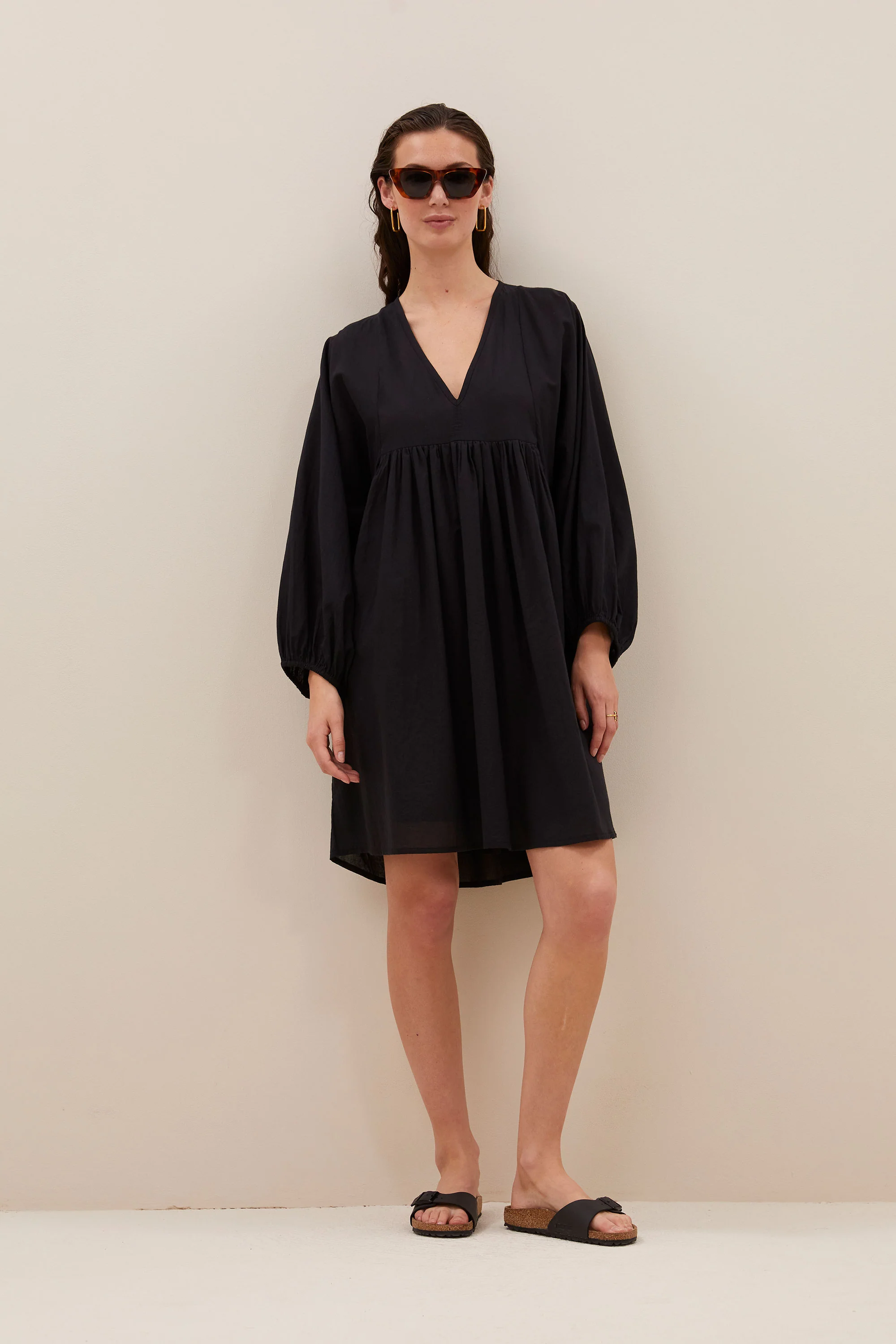 philou chambric dress | jet black - Image 4