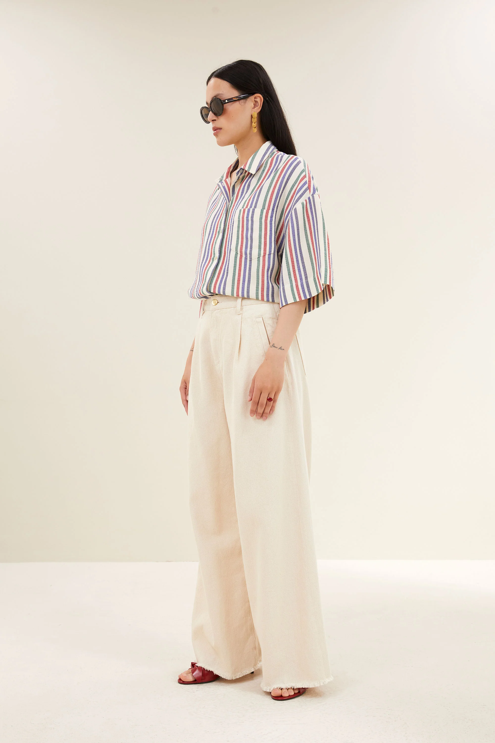 pilar multi stripe blouse | multi stripe - Image 3