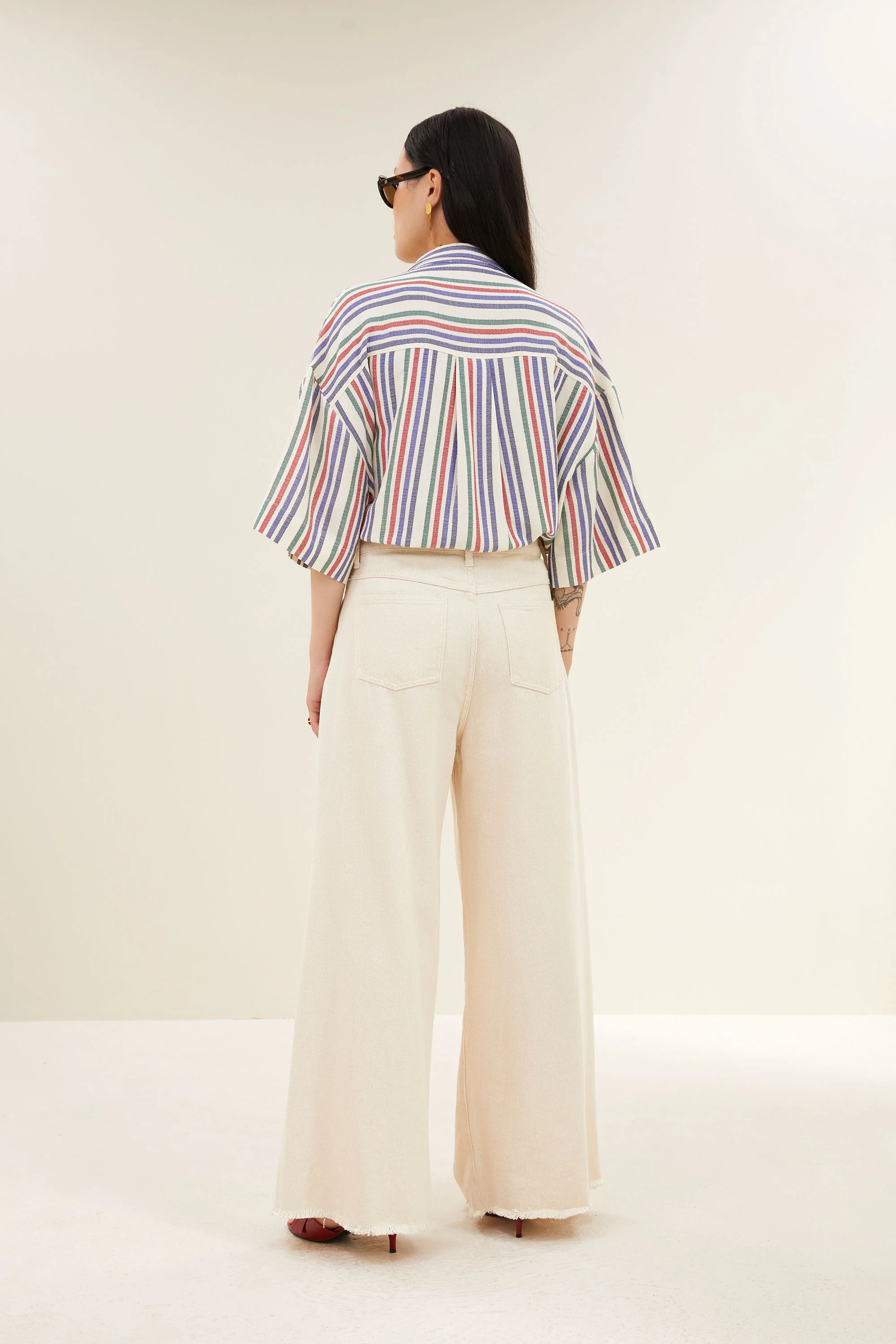 pilar multi stripe blouse | multi stripe - Image 4
