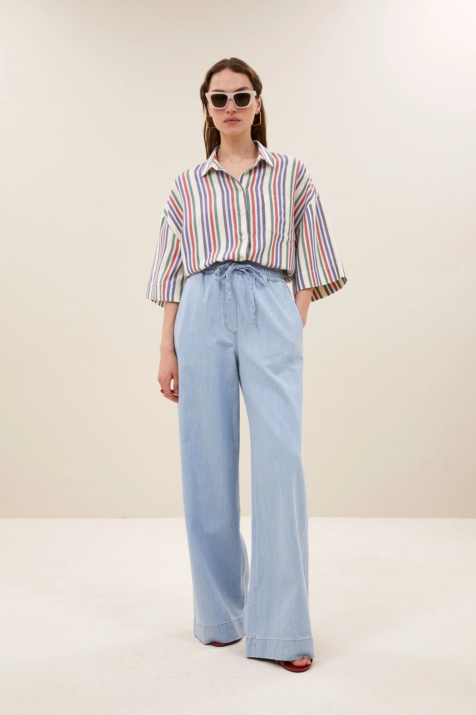 pilar multi stripe blouse | multi stripe - Image 5
