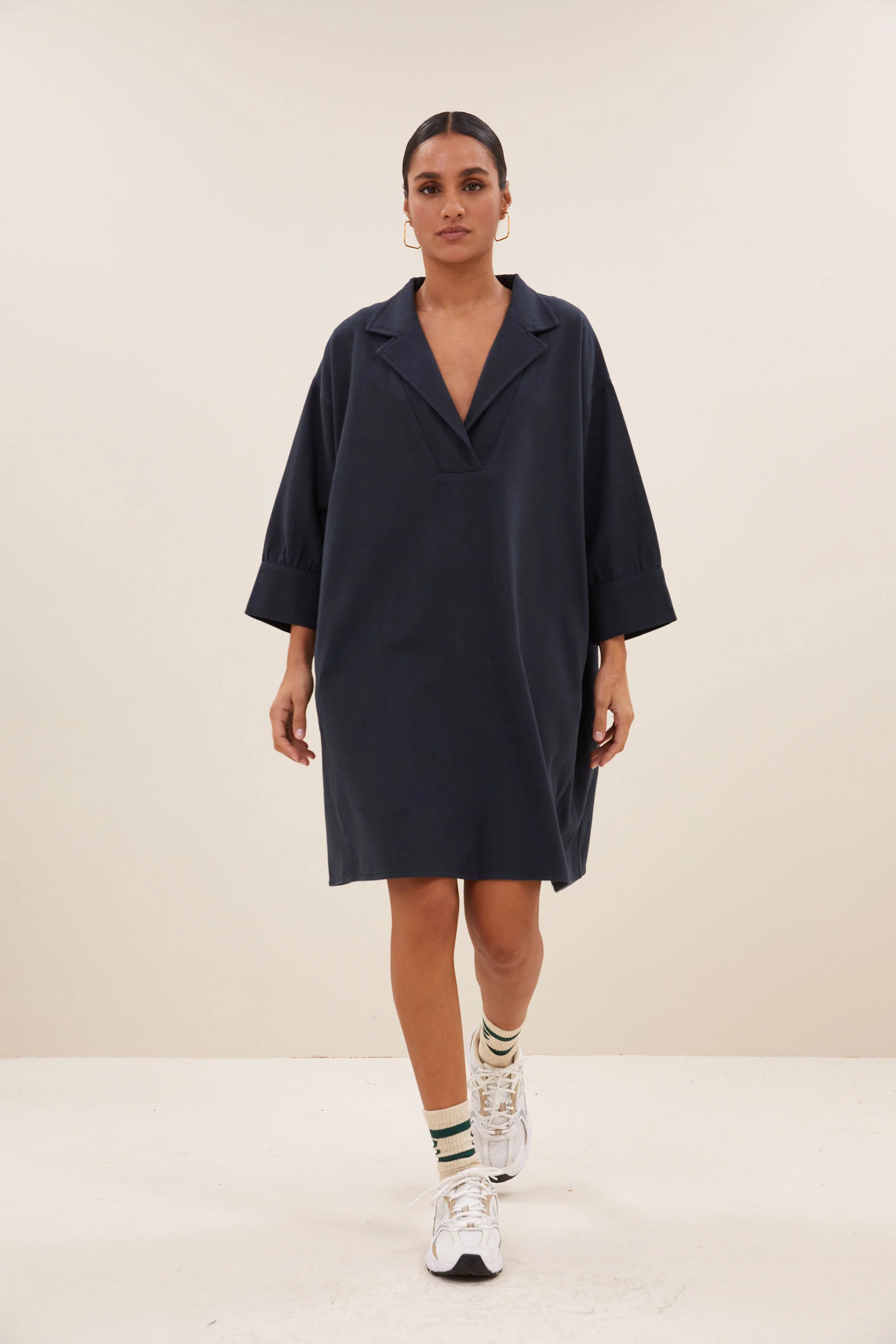 pino twill dress | graphite - Image 5