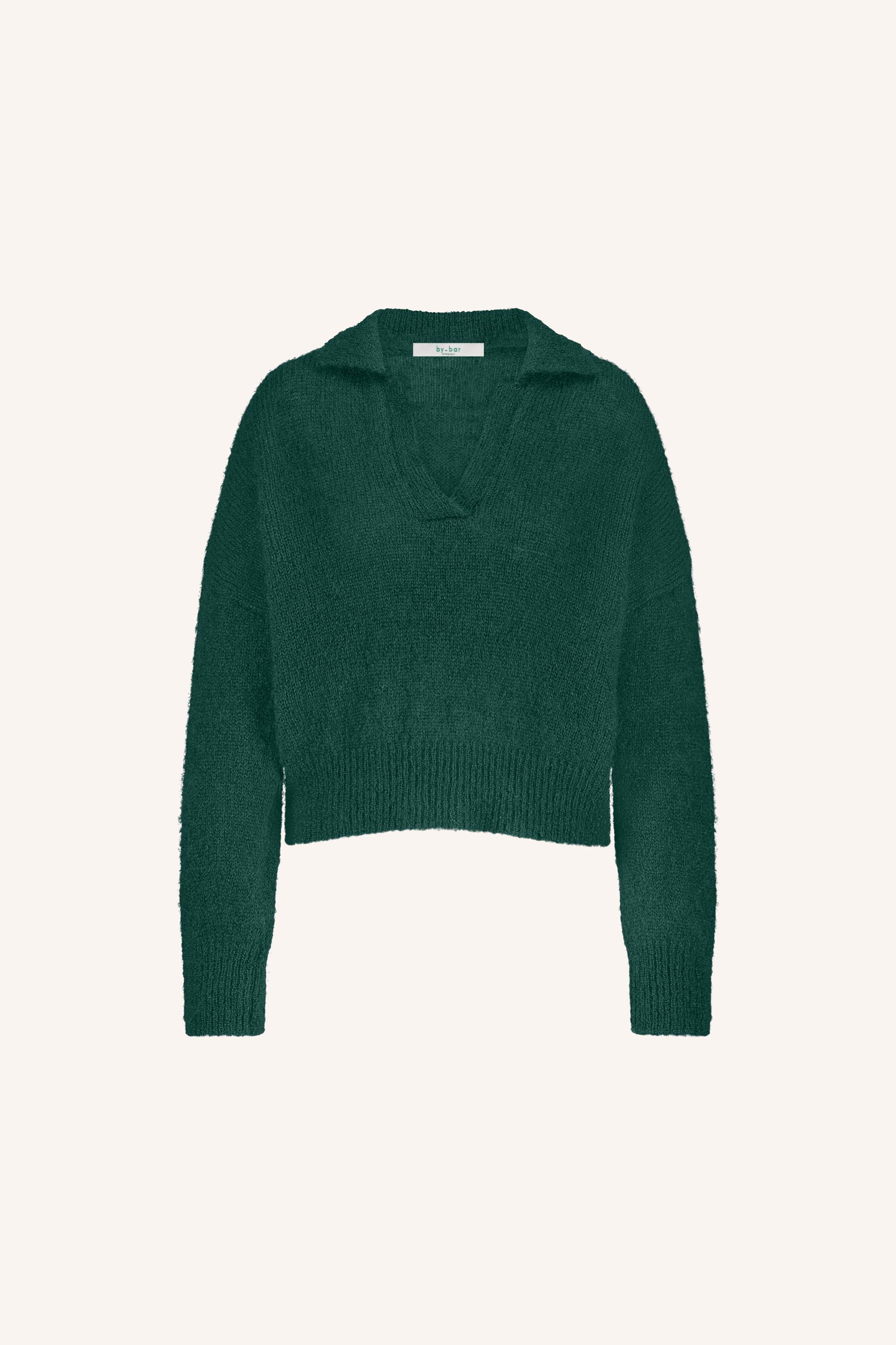 polo pullover | dark green - Image 6
