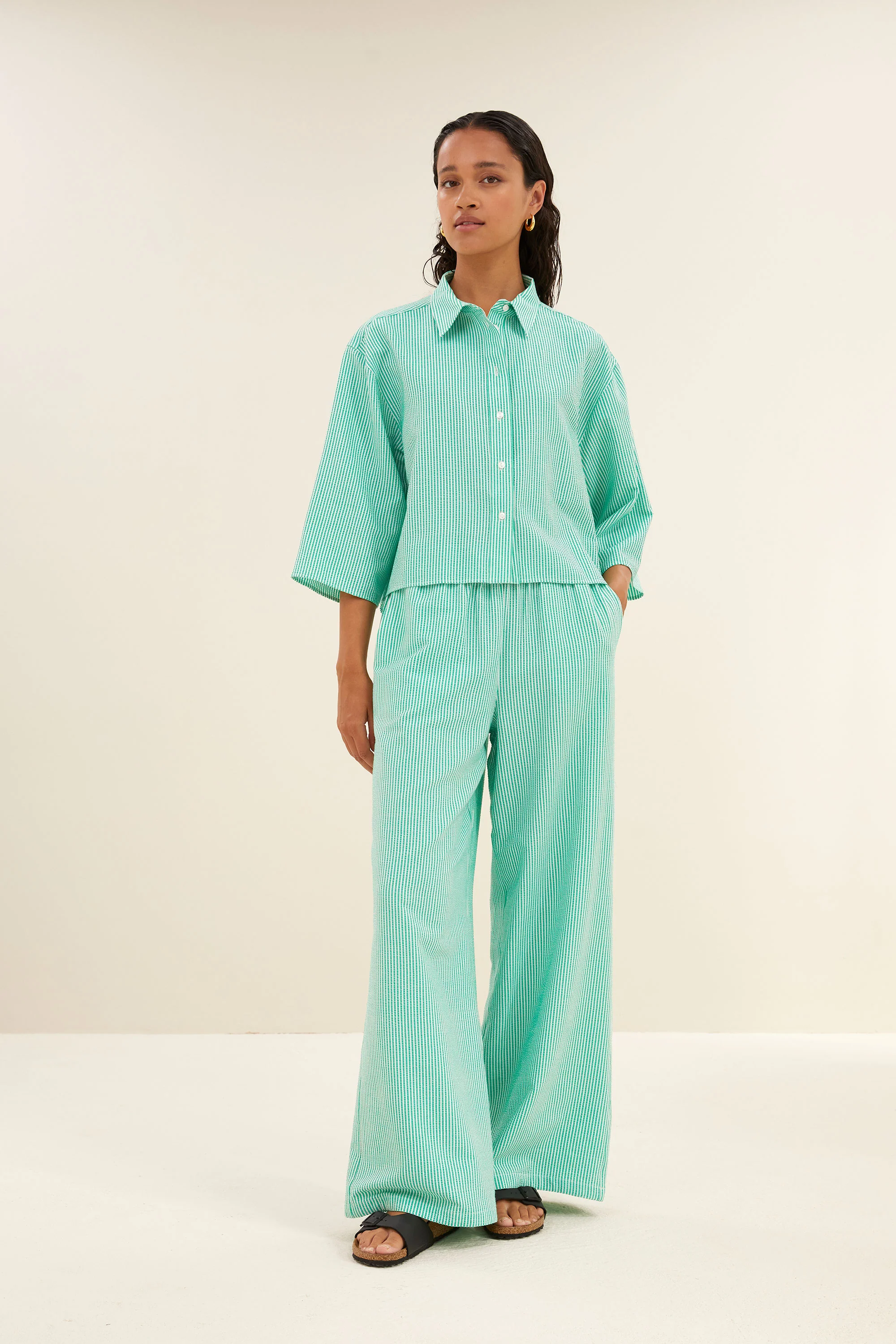 randy green stripe pants | green seer stripe - Image 5