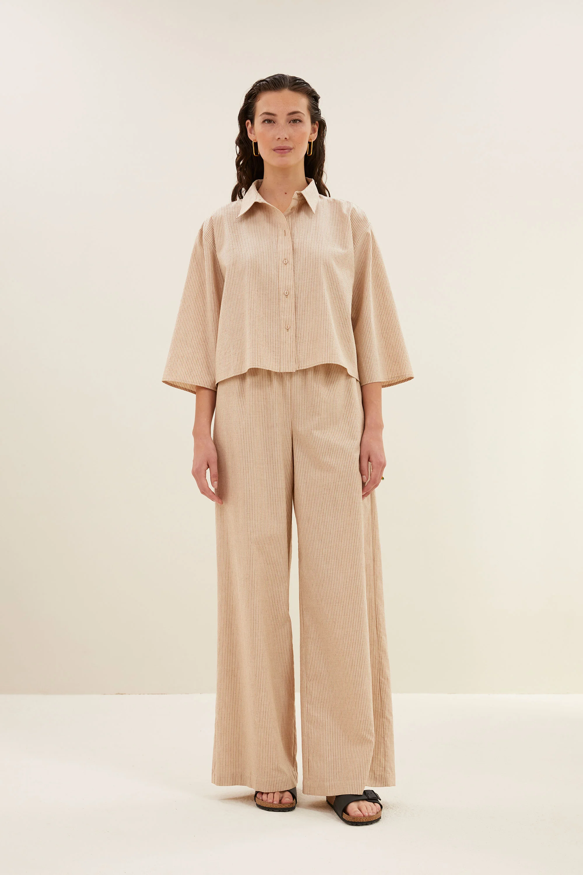 randy lurex stripe pants | copper lurex stripe - Image 5