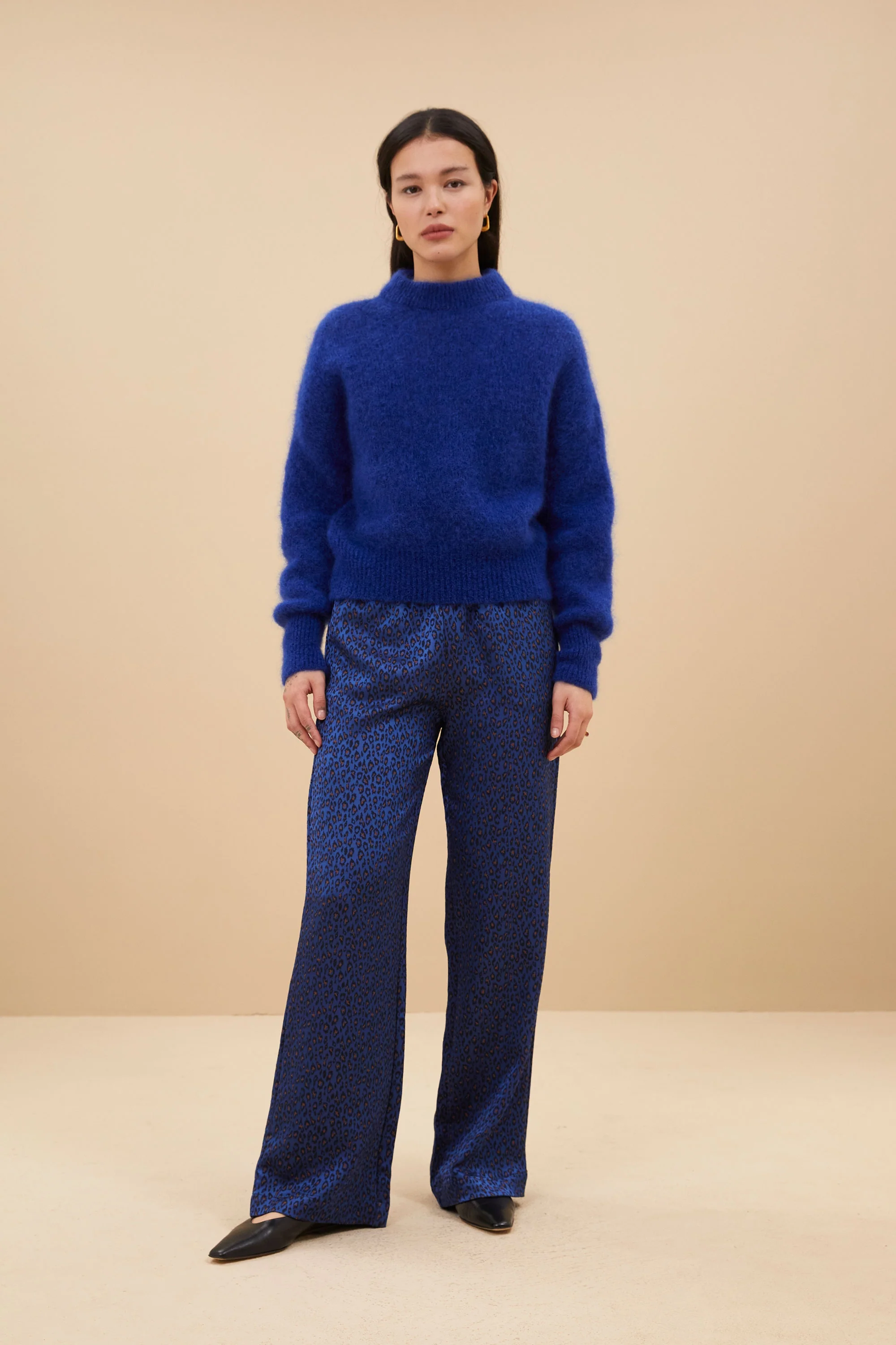 robyn blue cheetah pants | blue cheetah print - Image 5
