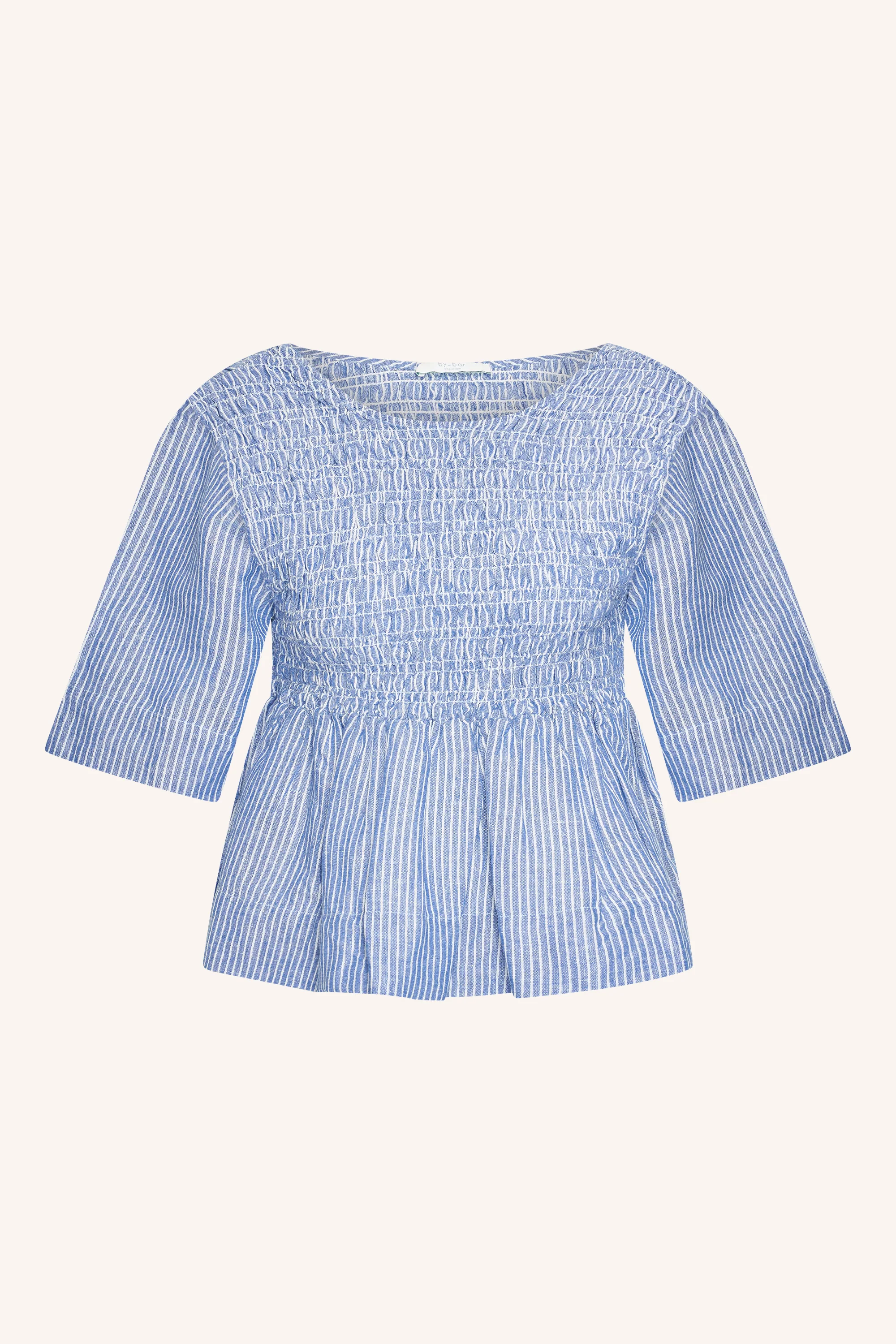 runa linen stripe top | blue stripe - Image 7