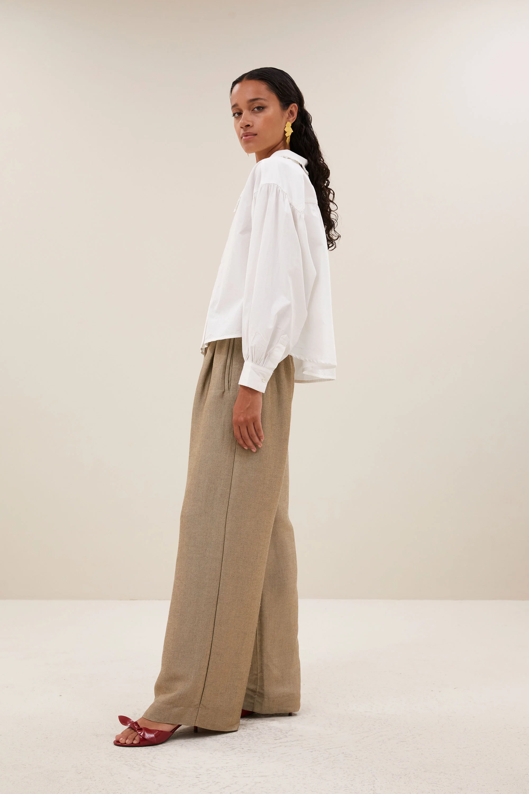 semmy poplin blouse | white - Image 4