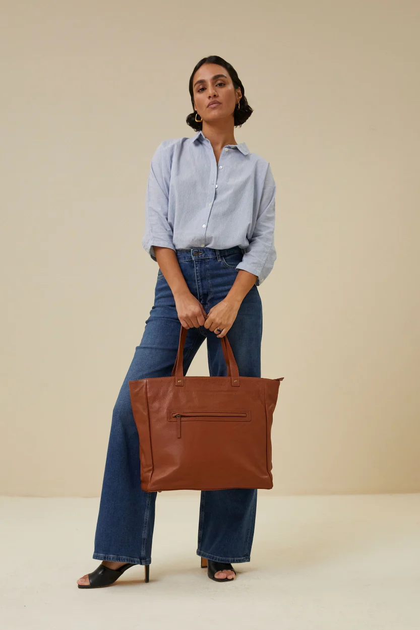 shopper bag | cognac - Image 5