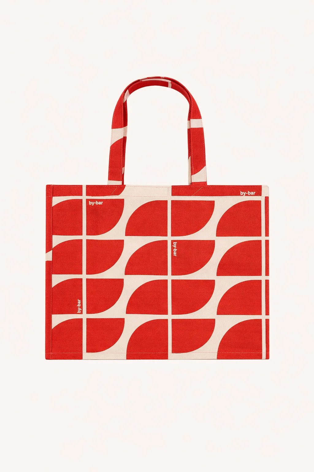 shopper logo bag M | poppy red - Image 2